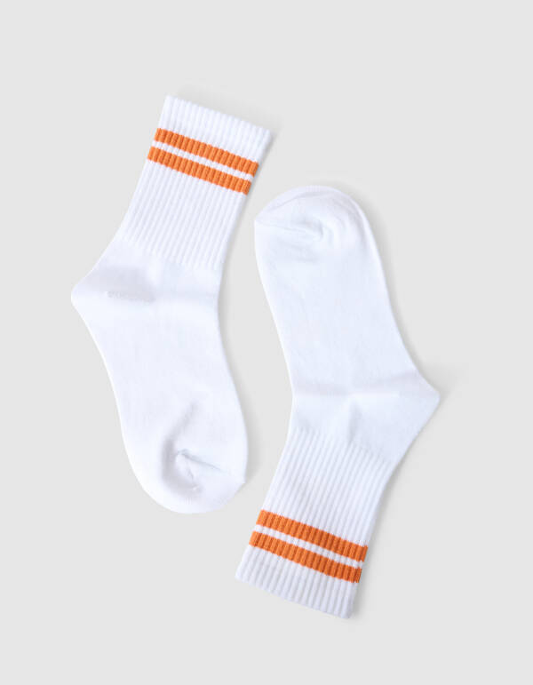 Wave Artwork Socken Orange SHOEBY ACCESSOIRES