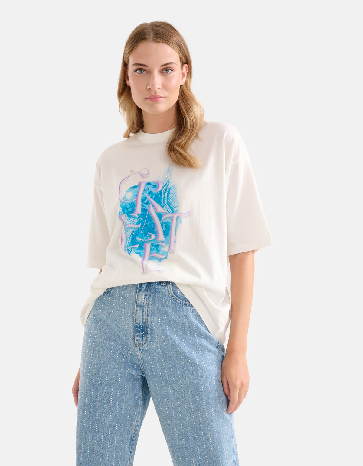 Artwork T-shirt Off White SHOEBY WOMEN