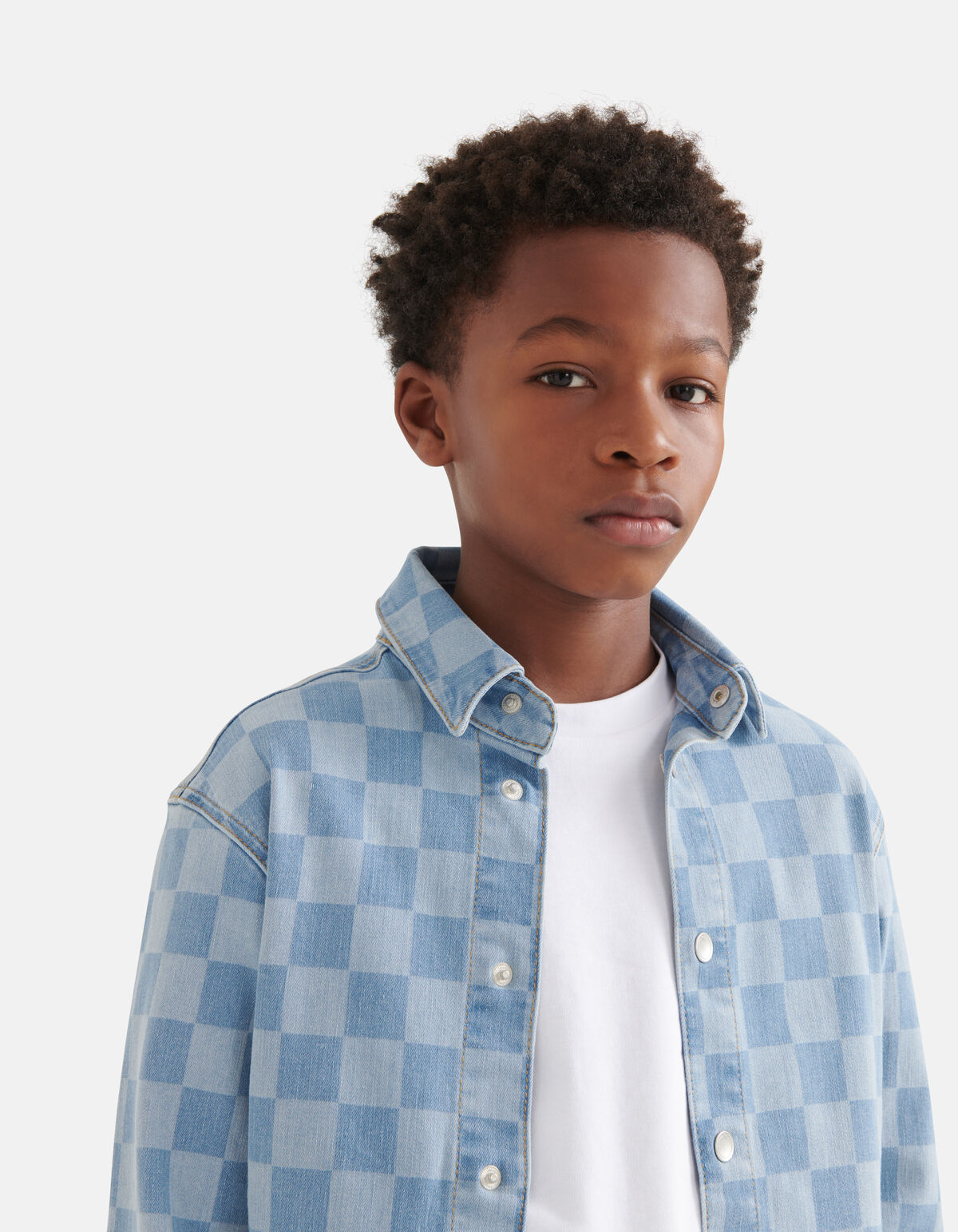 Karo-Denim-Overshirt Mediumstone SHOEBY BOYS