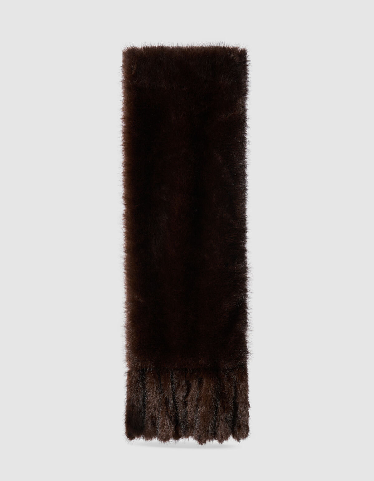 Faux Fur Sjaal Donkerbruin By Lonneke SHOEBY ACCESSOIRES