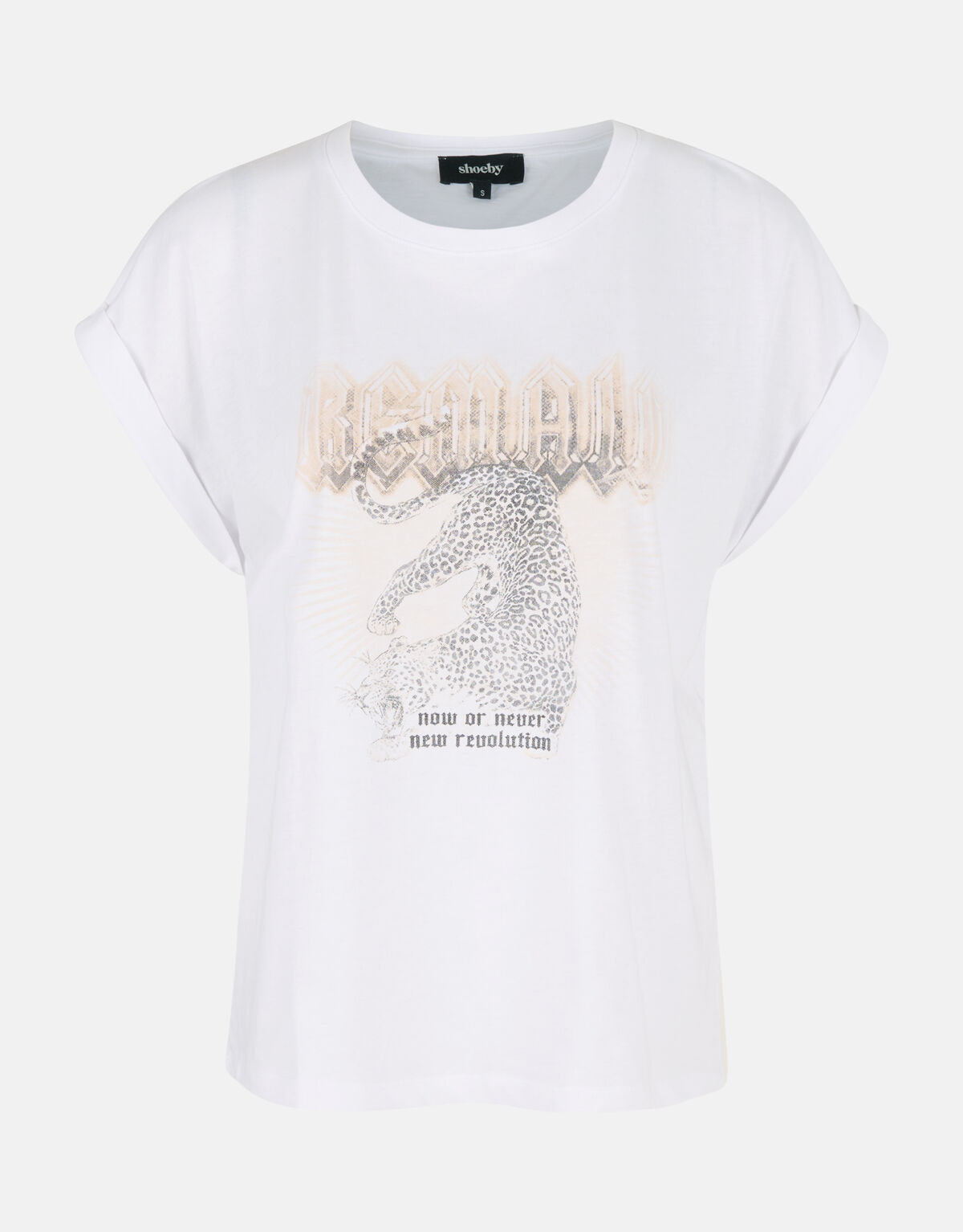 Bedrucktes T-shirt Weiß SHOEBY WOMEN