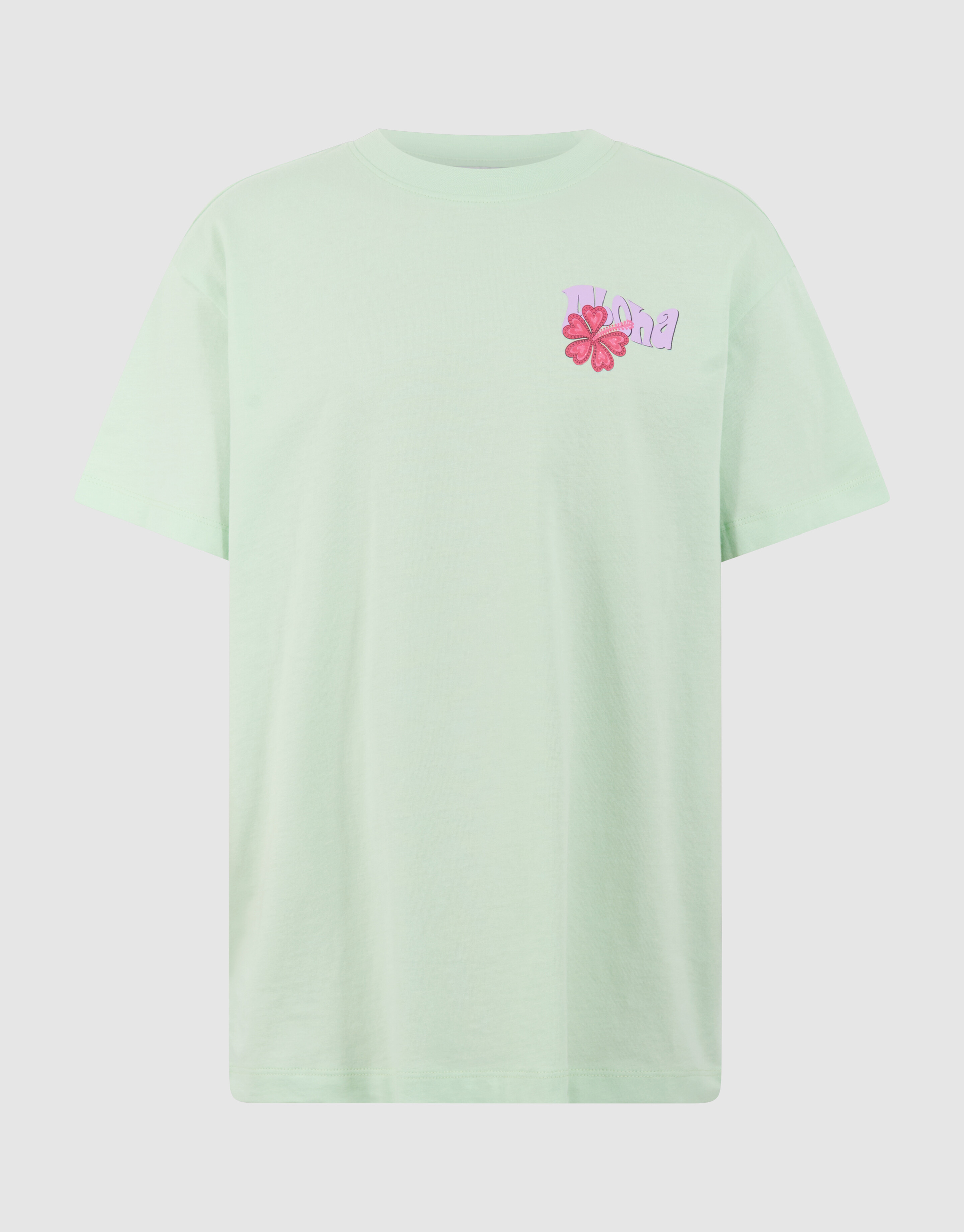 Aloha Artwork T-Shirt Hellgr&uuml;n SHOEBY GIRLS