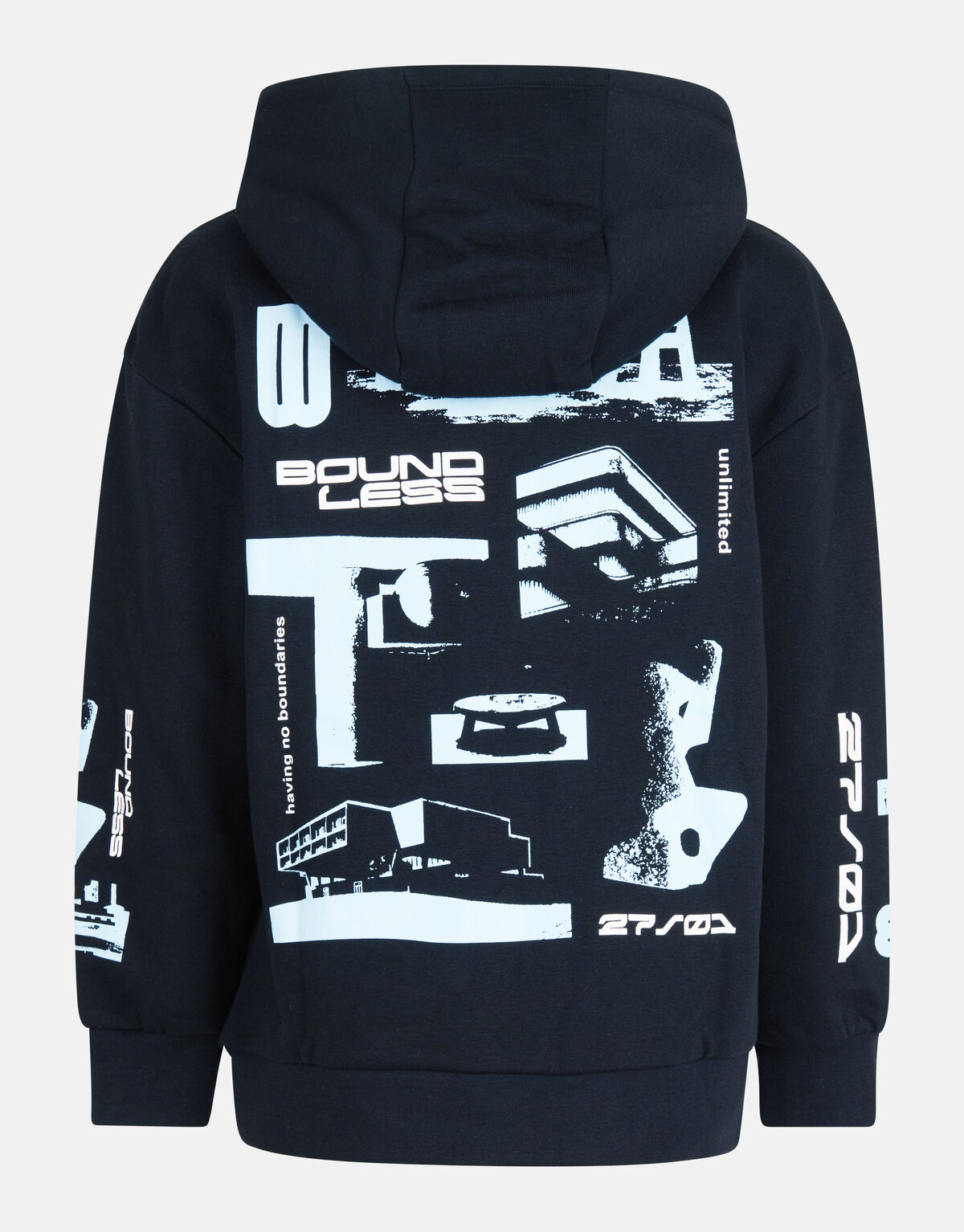 Bedruckter Hoodie Schwarz SHOEBY BOYS