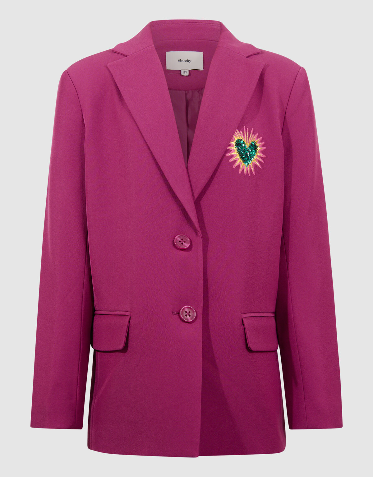Pailletten-Smile-Blazer Rosa SHOEBY GIRLS