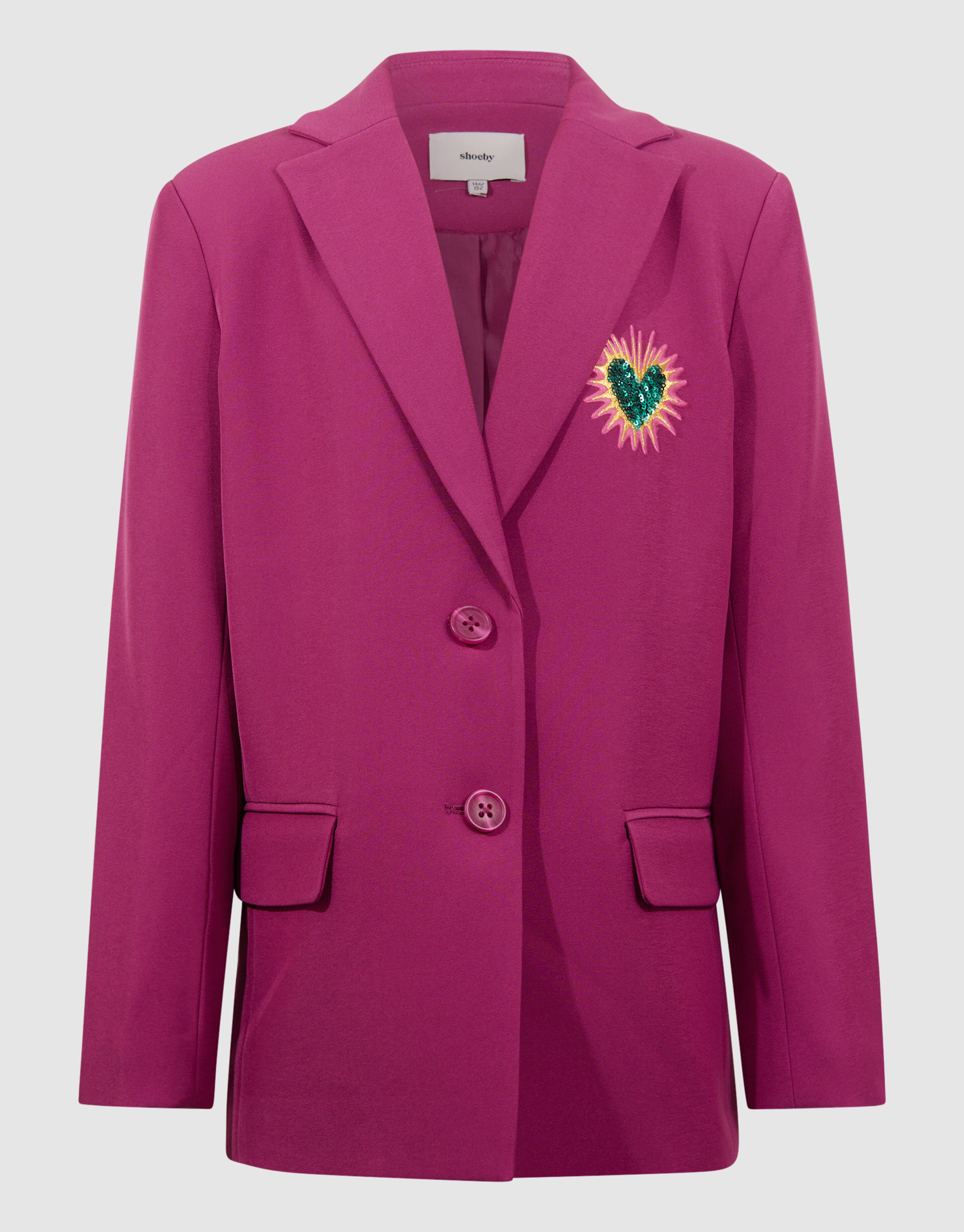 Pailletten-Smile-Blazer Rosa SHOEBY GIRLS