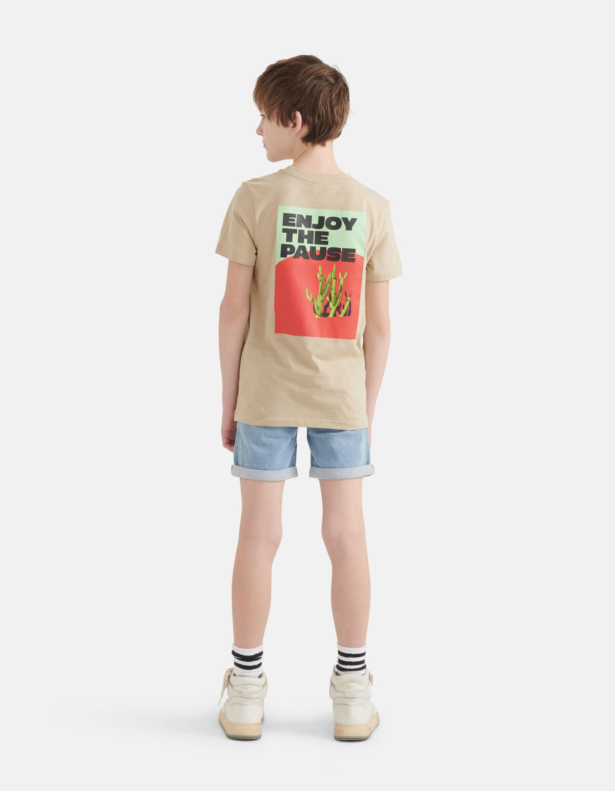 Kunstwerk T-shirt Beige SHOEBY BOYS