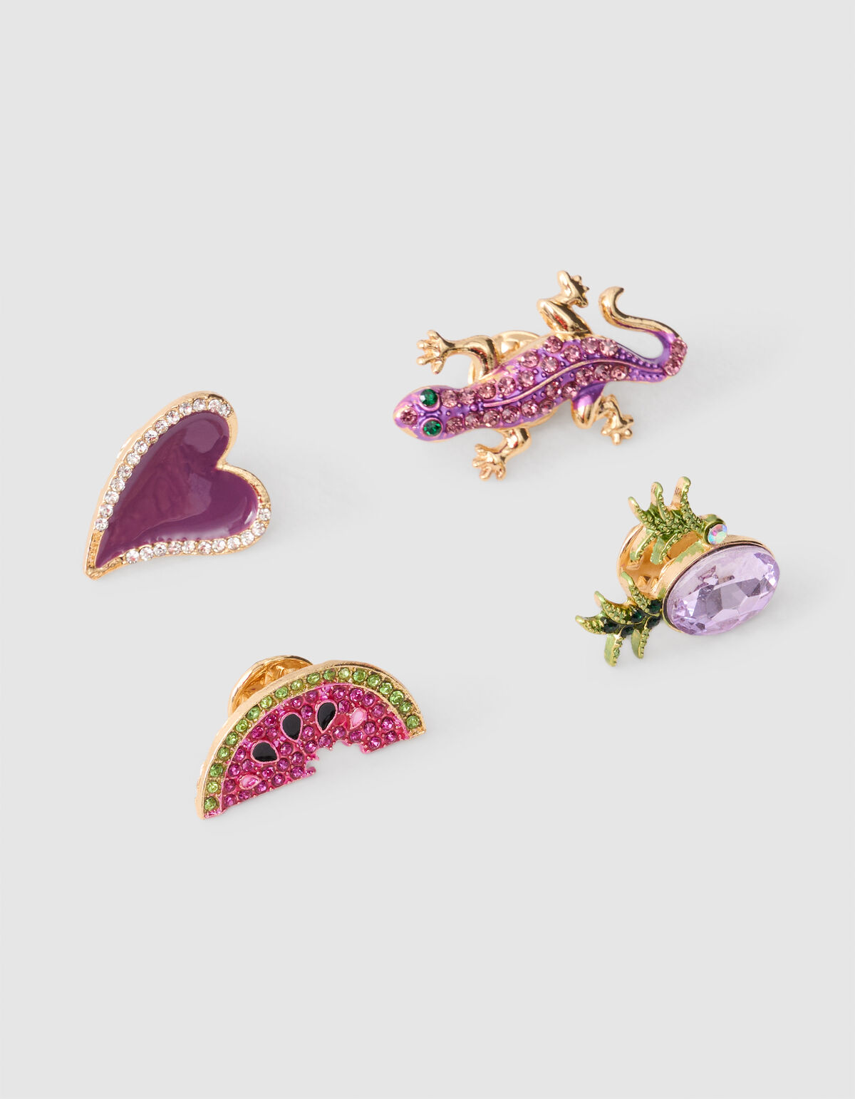 Broschen-Set Lila SHOEBY ACCESSOIRES