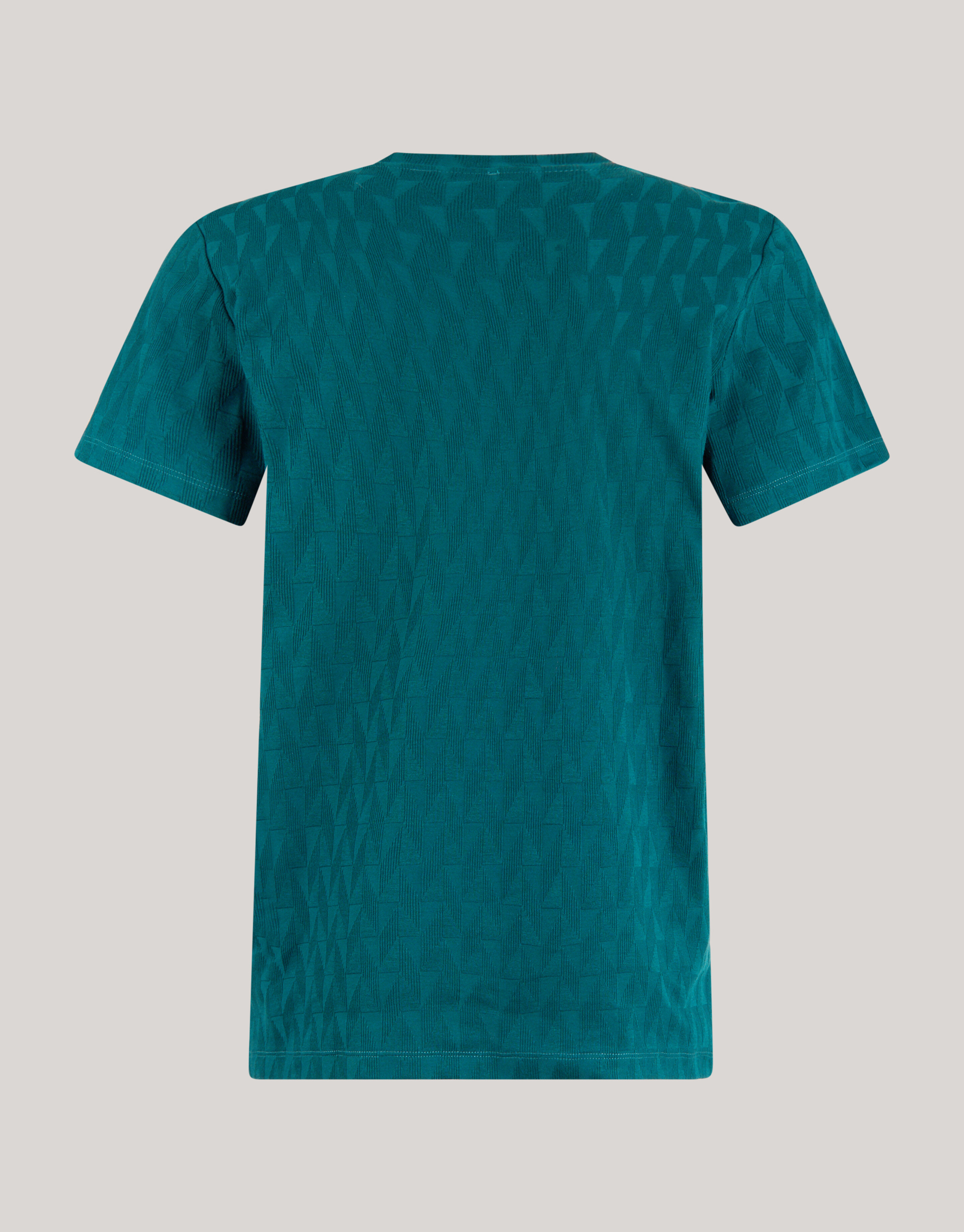 Jacquard-T-Shirt Dunkelgrün SHOEBY MEN