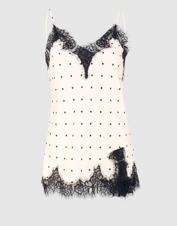Polkadot Top Gebrochen Wei&szlig; von Monica SHOEBY WOMEN
