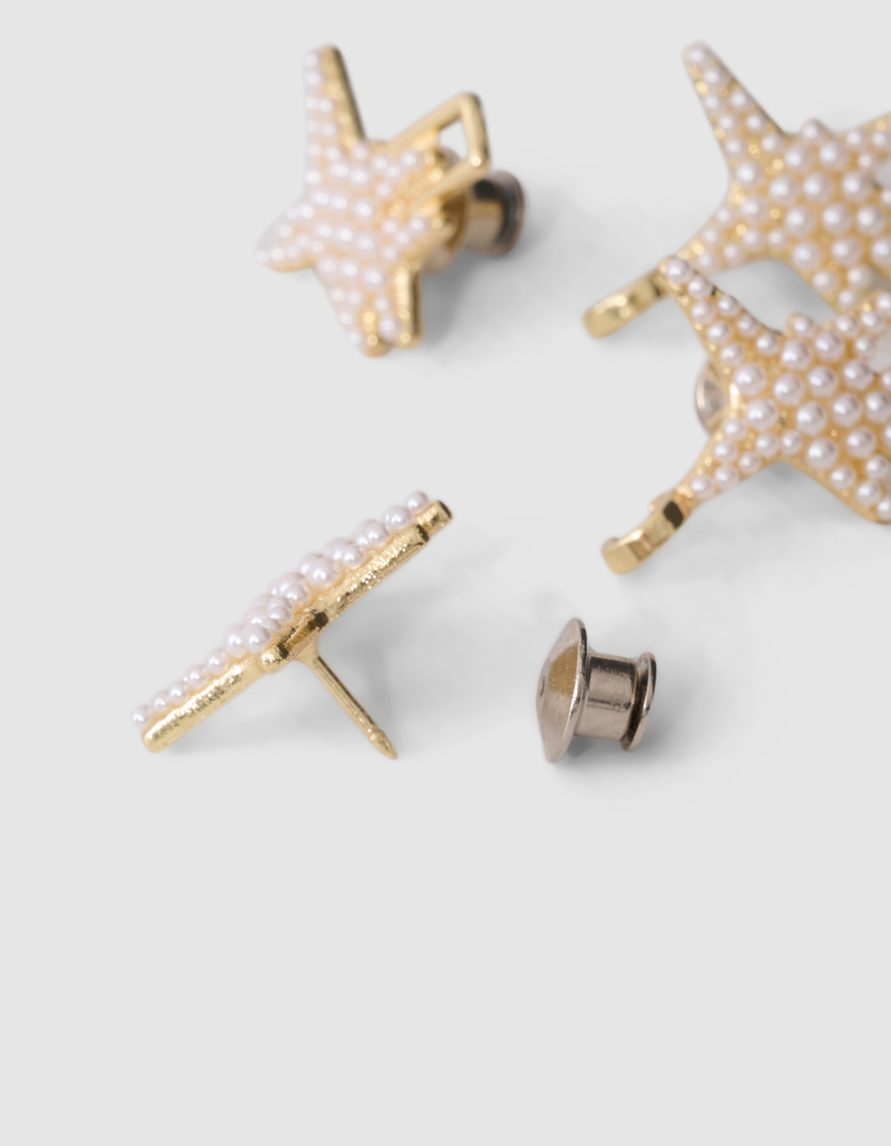 Pearl Spark Jeans-Anstecker Gold SHOEBY ACCESSOIRES