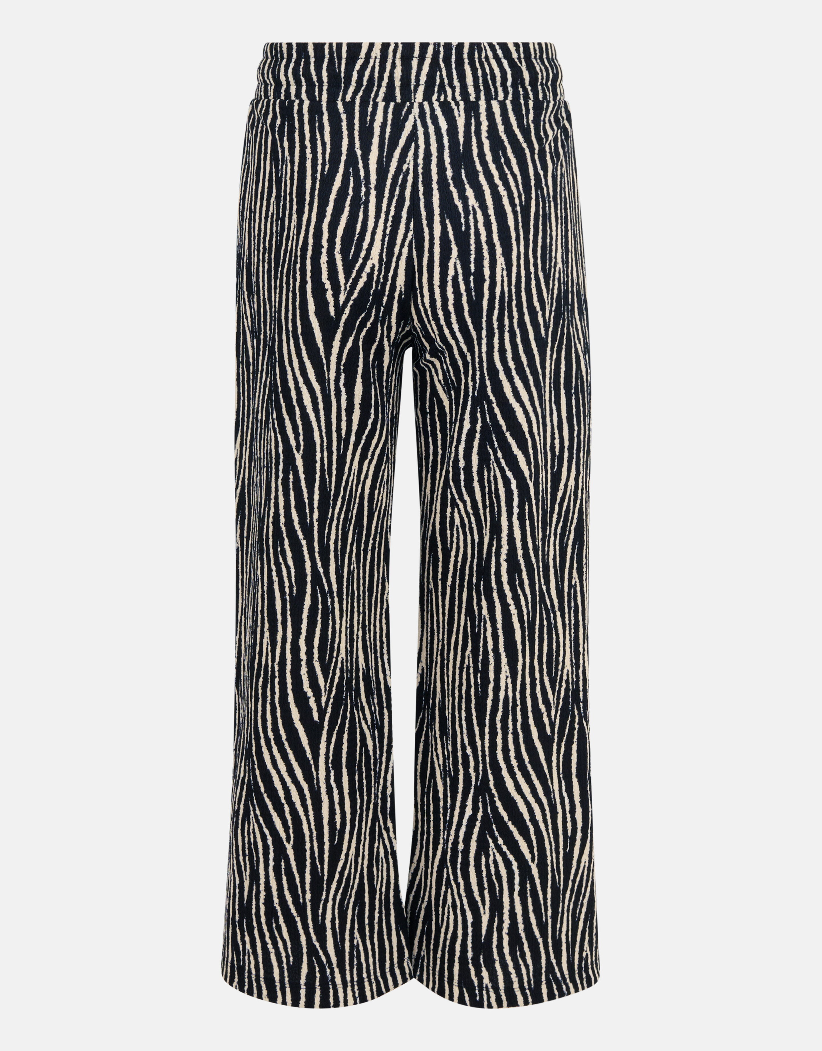 Crinkle Palazzo Hose mit Zebramuster Schwarz SHOEBY GIRLS