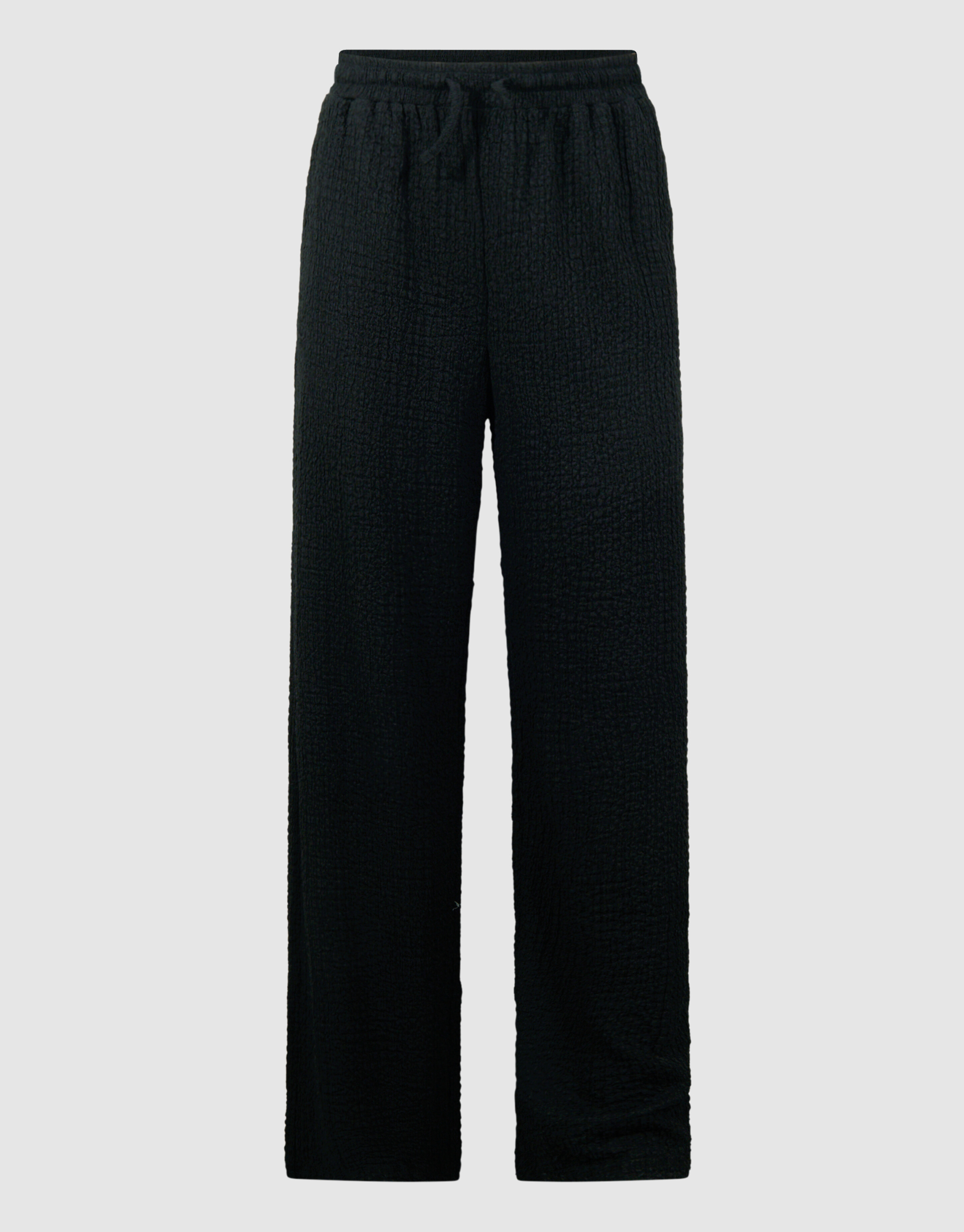 Crinkle-Hose mit weitem Bein, schwarz SHOEBY WOMEN