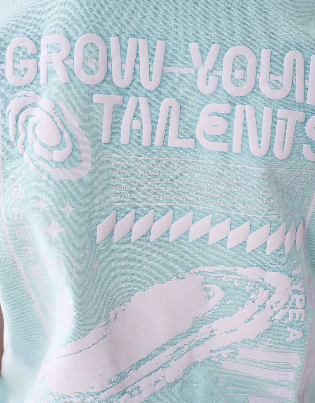 Textdruck-T-Shirt Hellblau SHOEBY BOYS