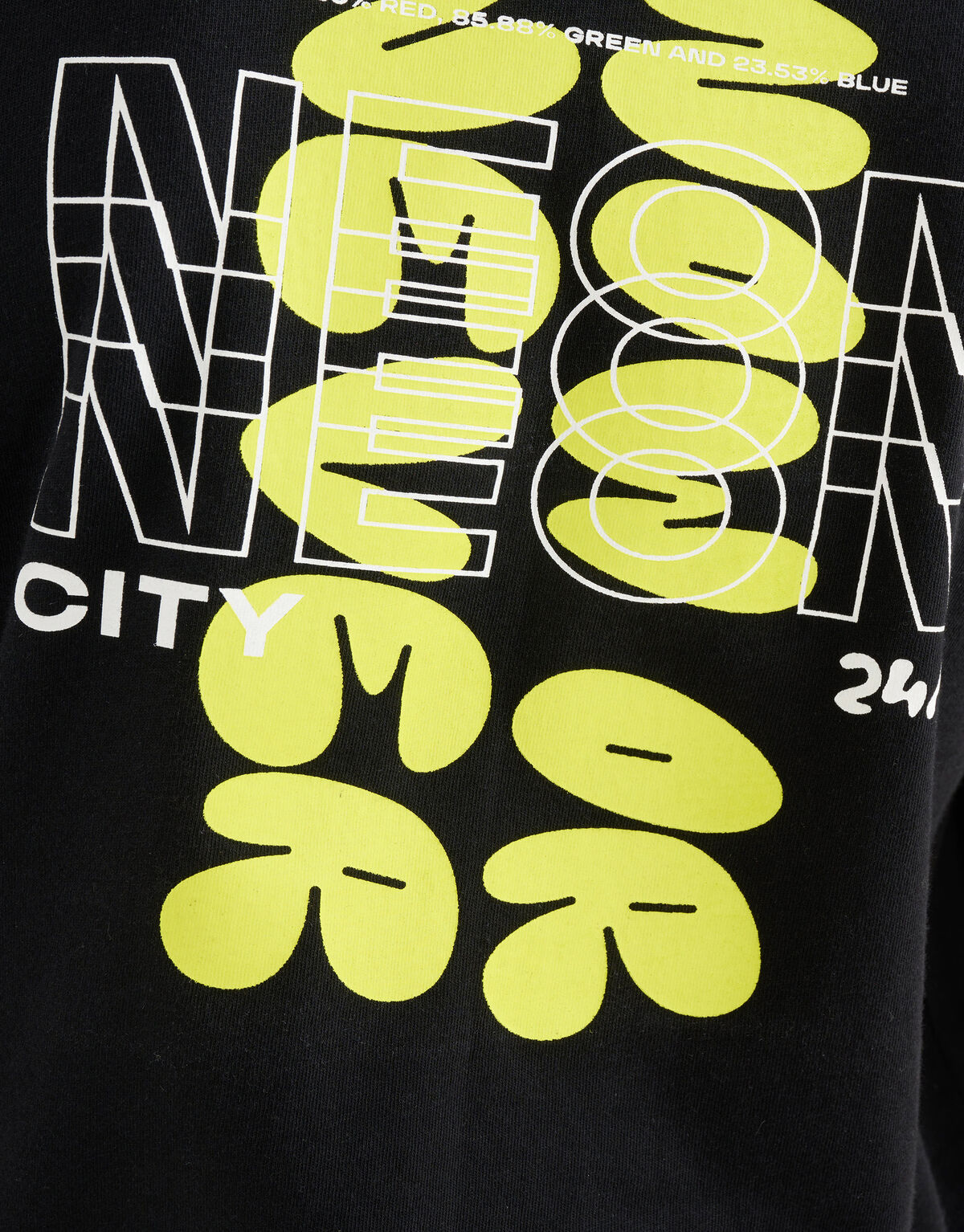 Neon Artwork T-shirt Schwarz SHOEBY BOYS