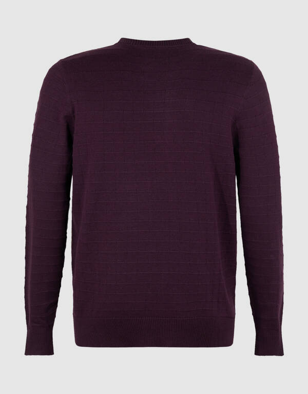 Strukturpullover Dunkelrot SHOEBY MEN