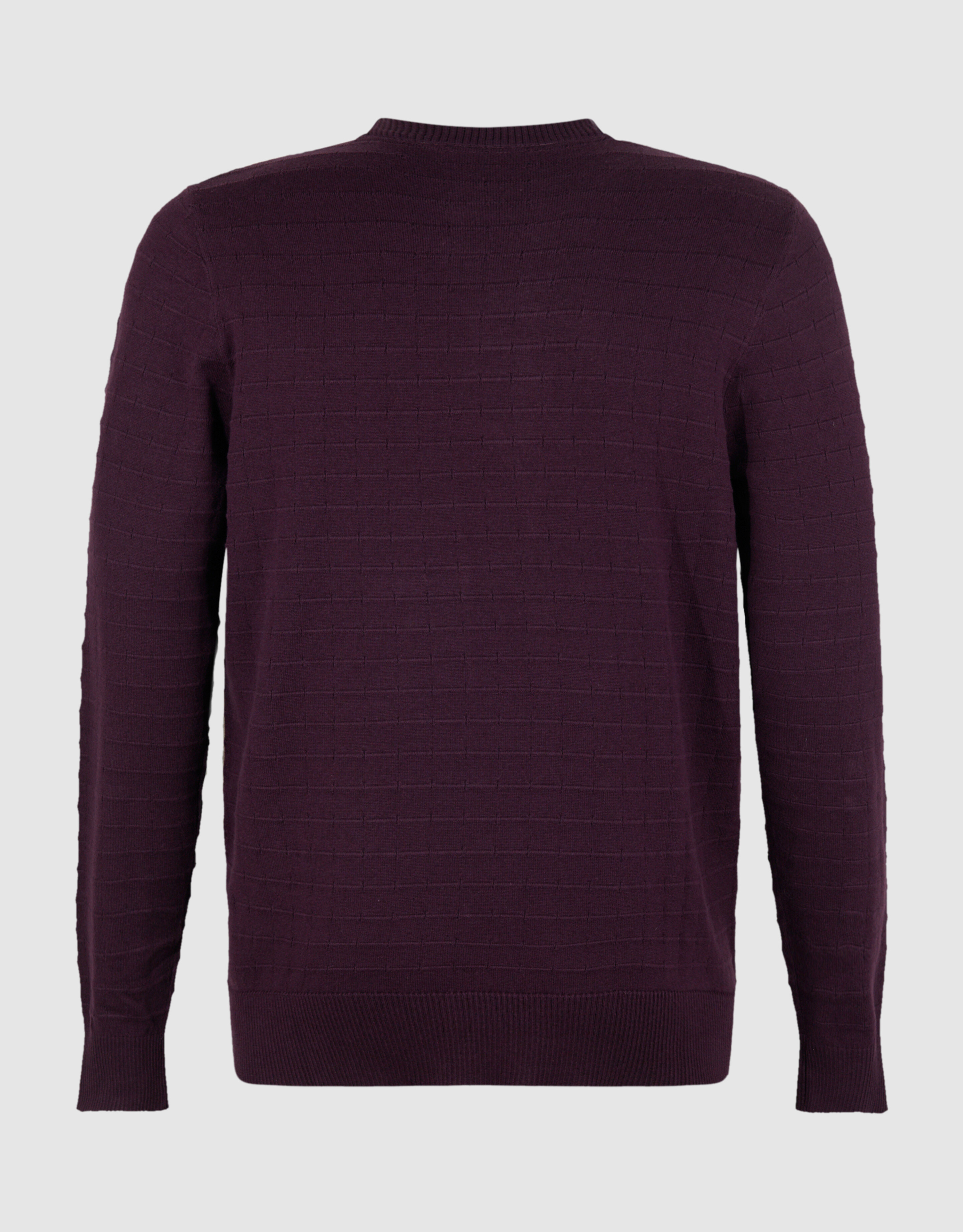 Strukturpullover Dunkelrot SHOEBY MEN