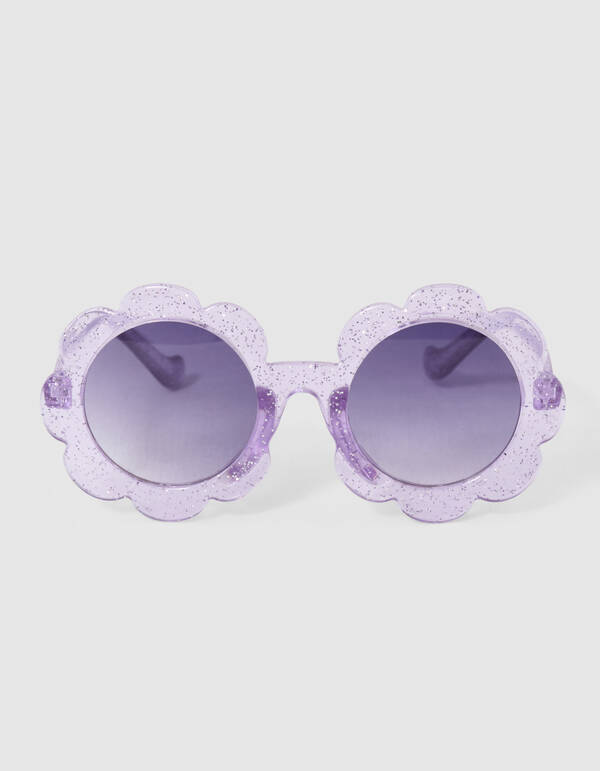 Flower Glitter Sonnenbrille Hellviolett SHOEBY ACCESSOIRES