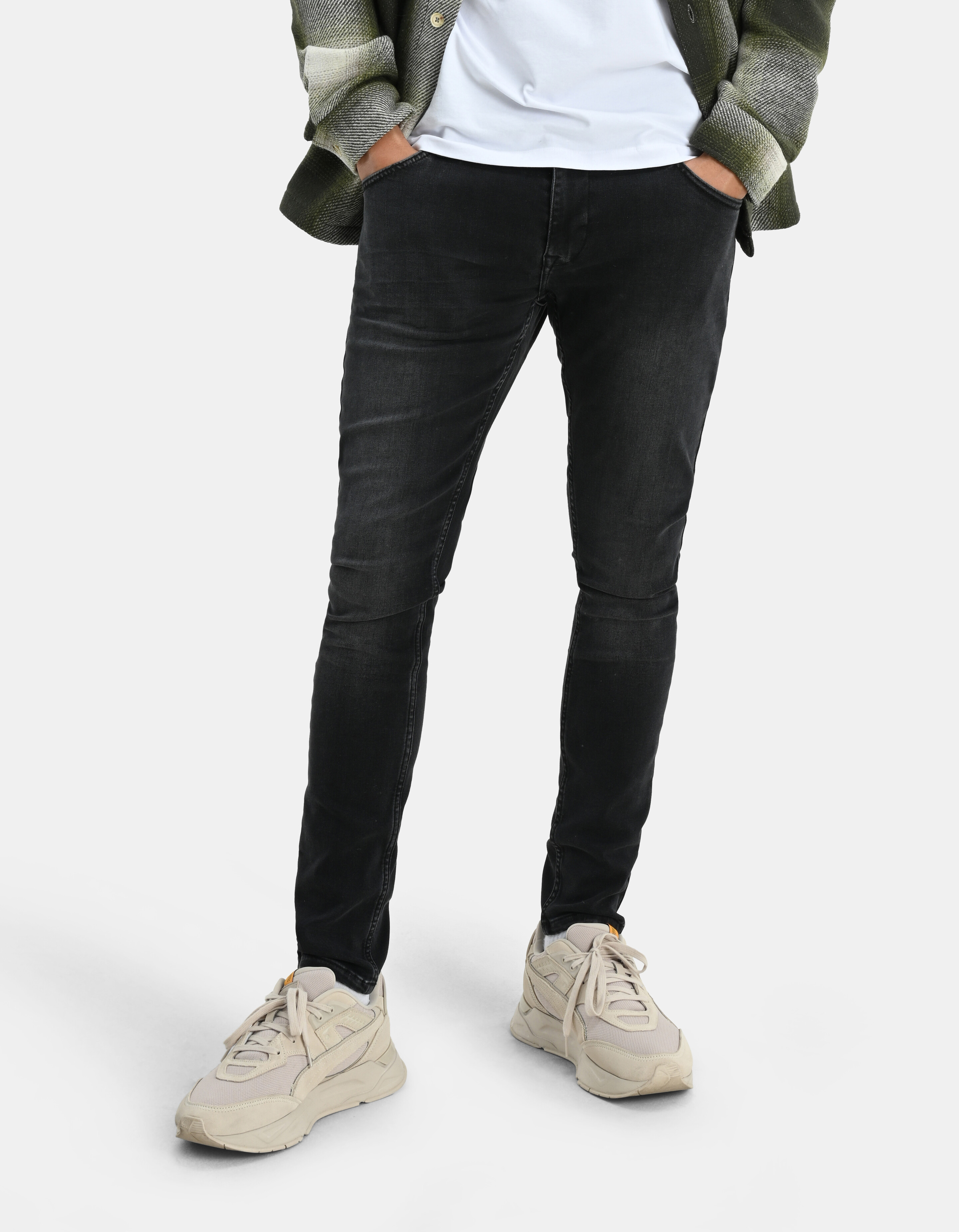 Skinny Jeans Schwarz Länge 34 Refill