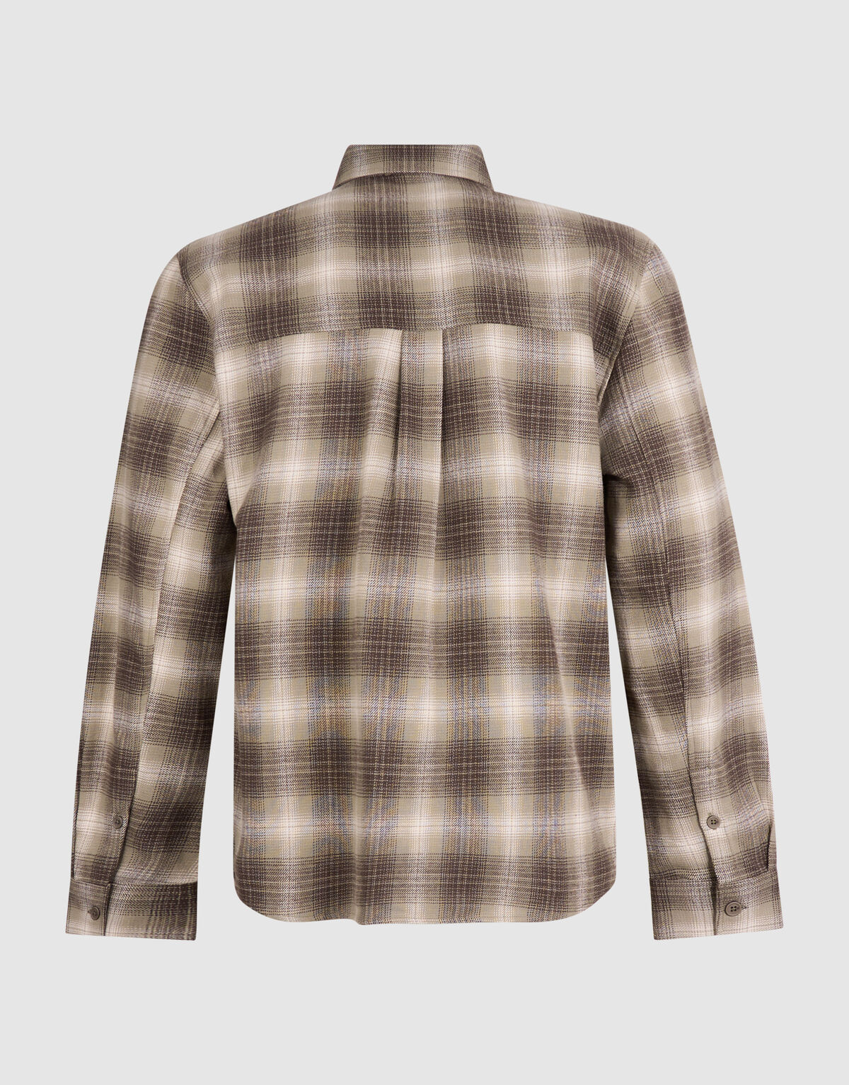 Gr&uuml;nes Overshirt mit Schattenkaromuster SHOEBY MEN