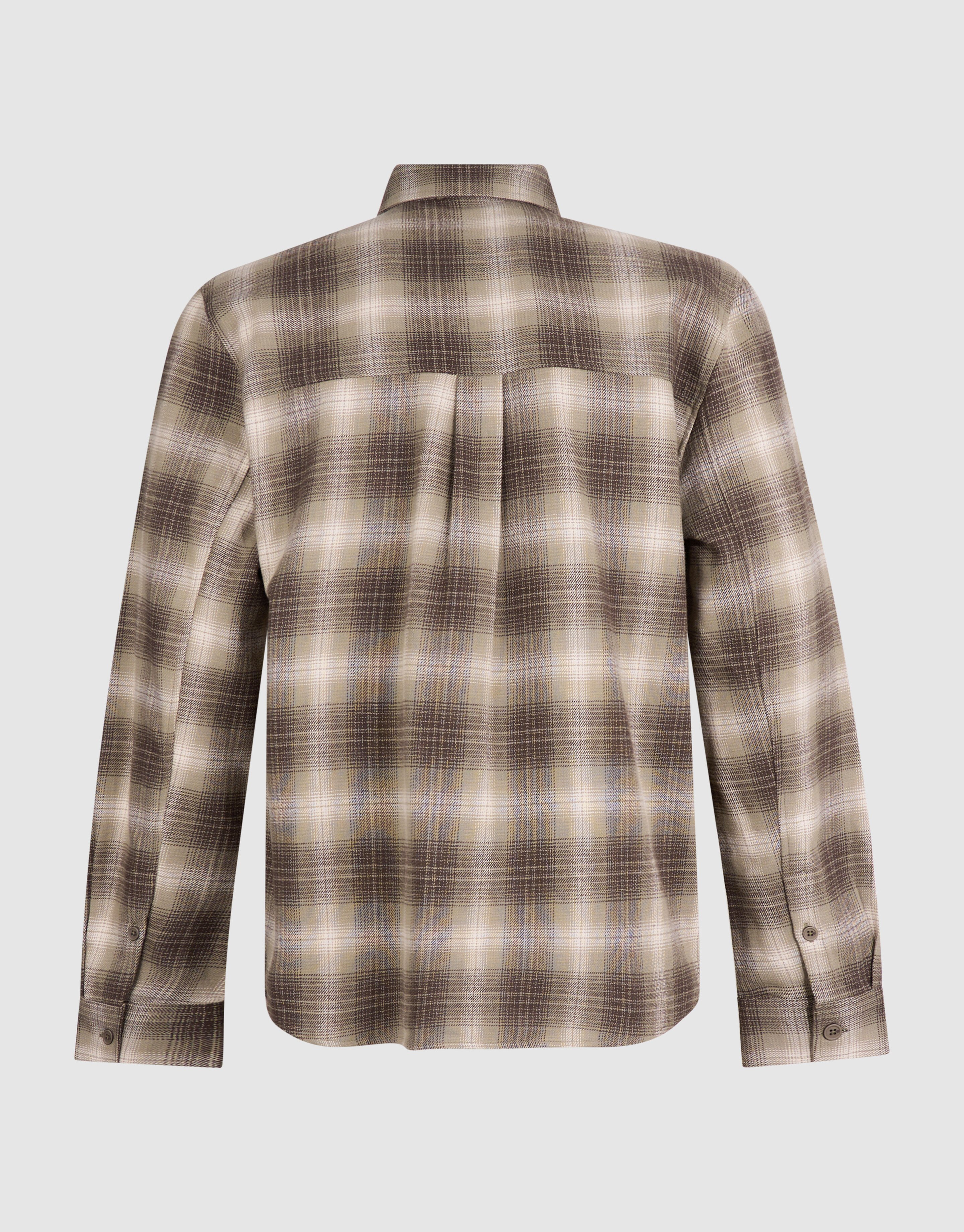 Gr&uuml;nes Overshirt mit Schattenkaromuster SHOEBY MEN