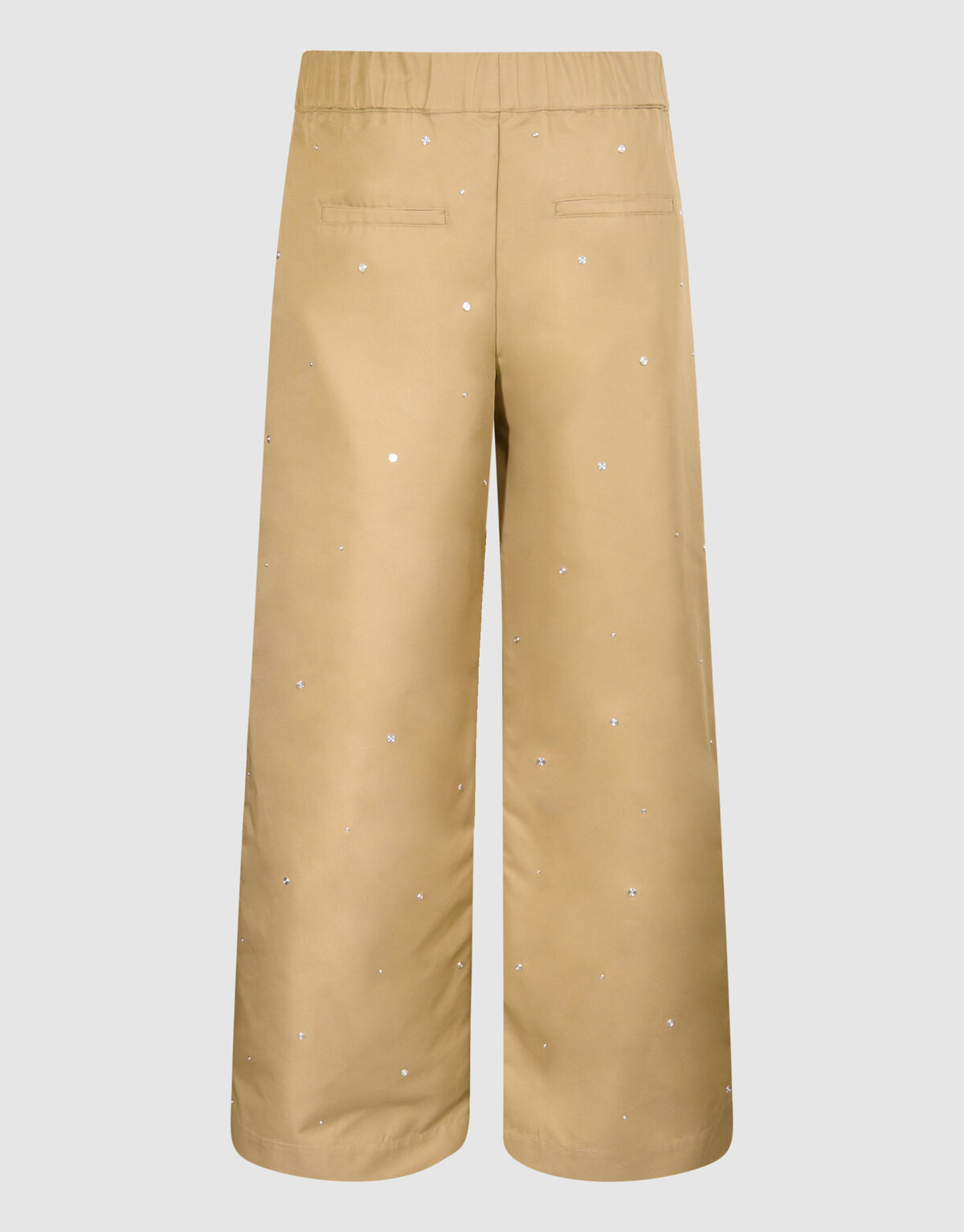 Studs Wide Leg Trousers Sand SHOEBY WOMEN