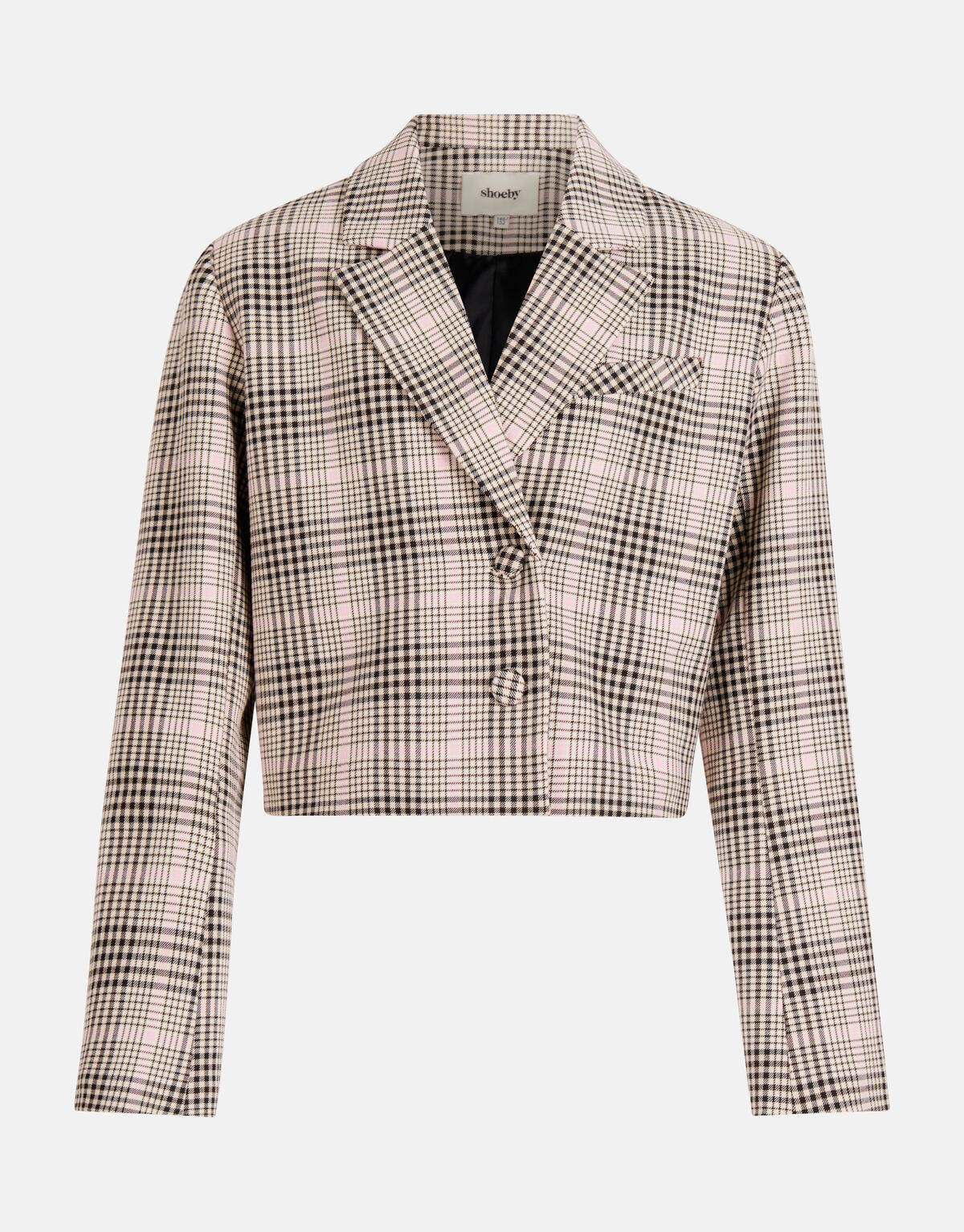 Cropped Ruiten Blazer Lichtroze SHOEBY GIRLS