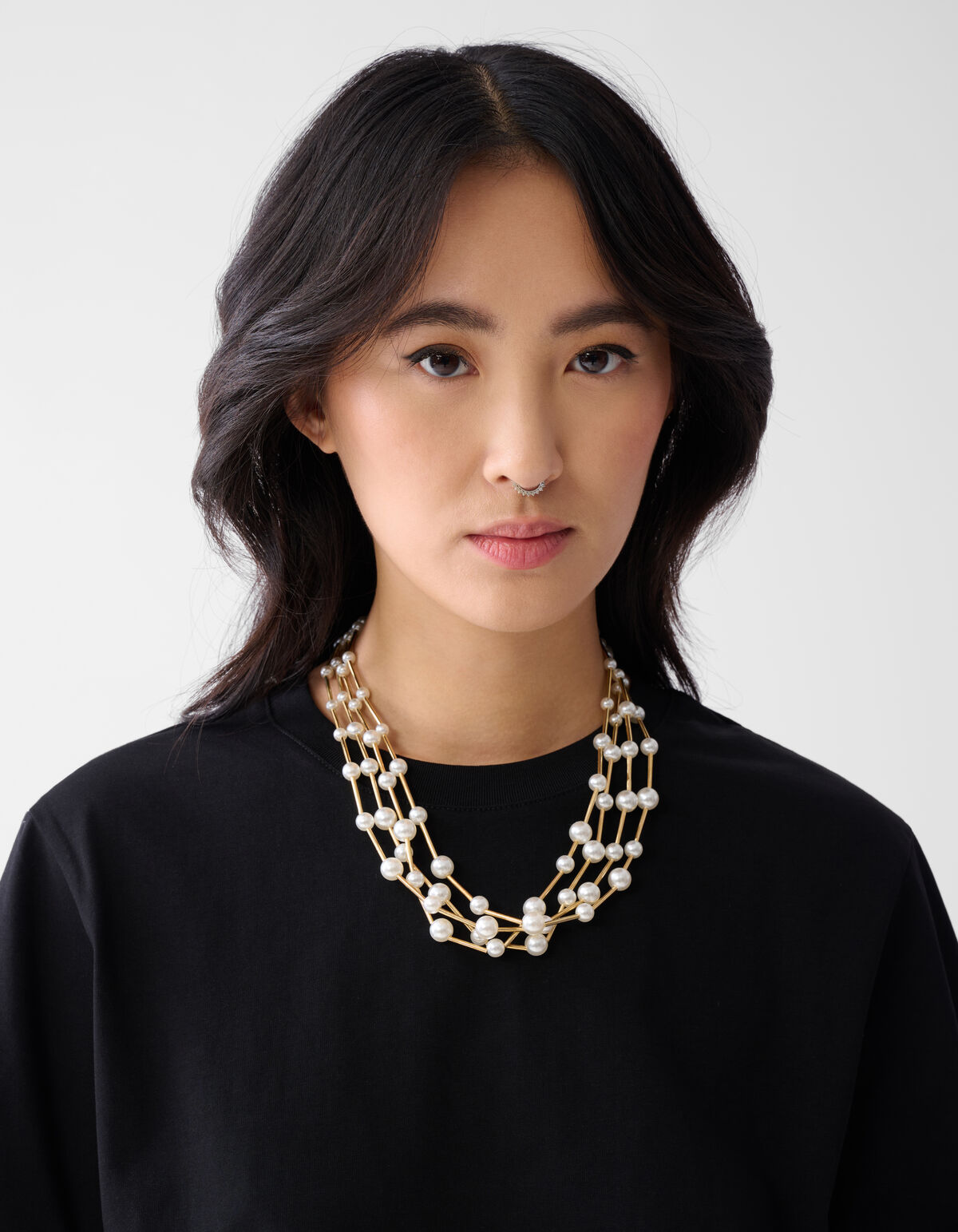 Perlenkette Gold SHOEBY ACCESSOIRES