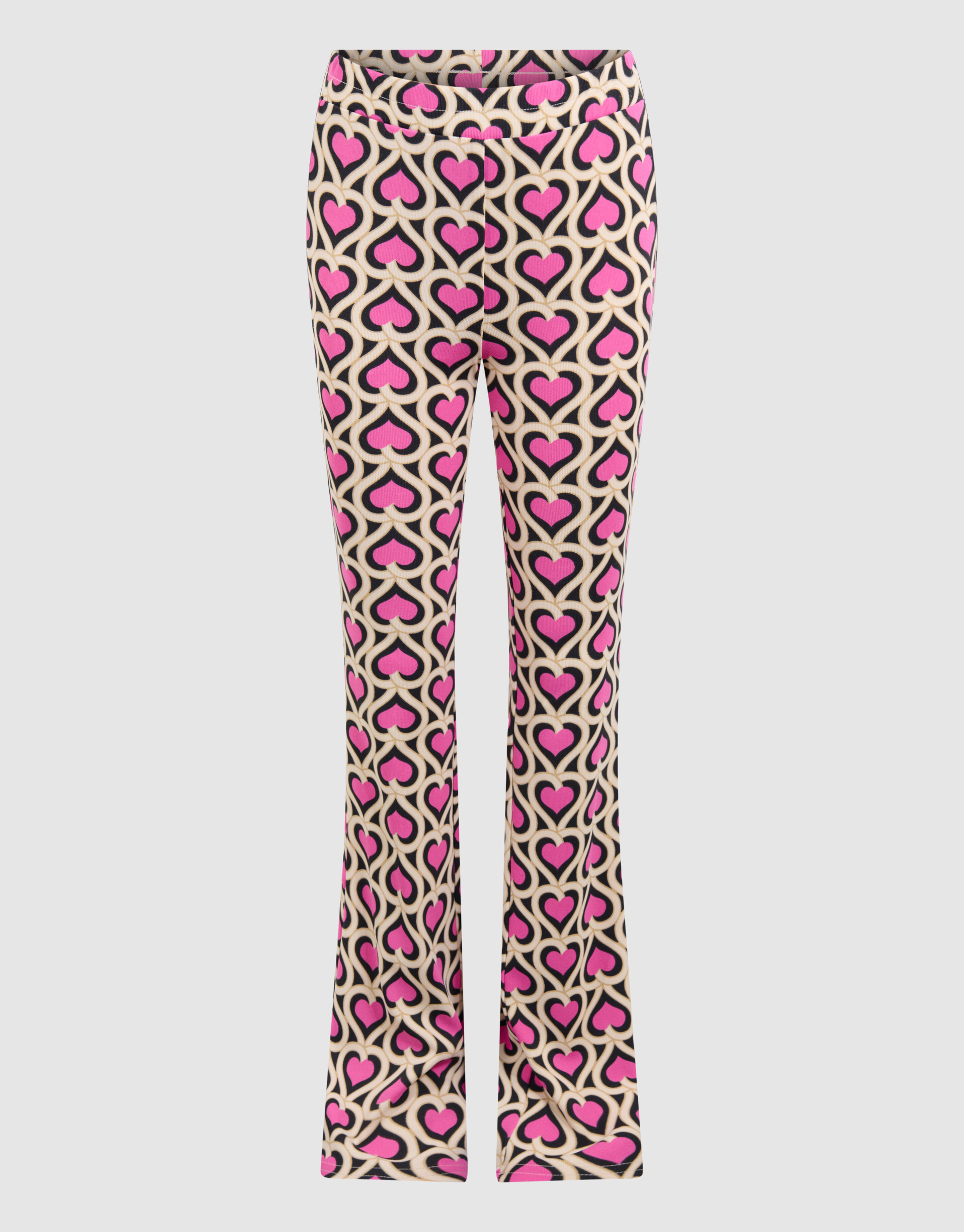 Printed Double Heart Flared Legging Pink SHOEBY GIRLS