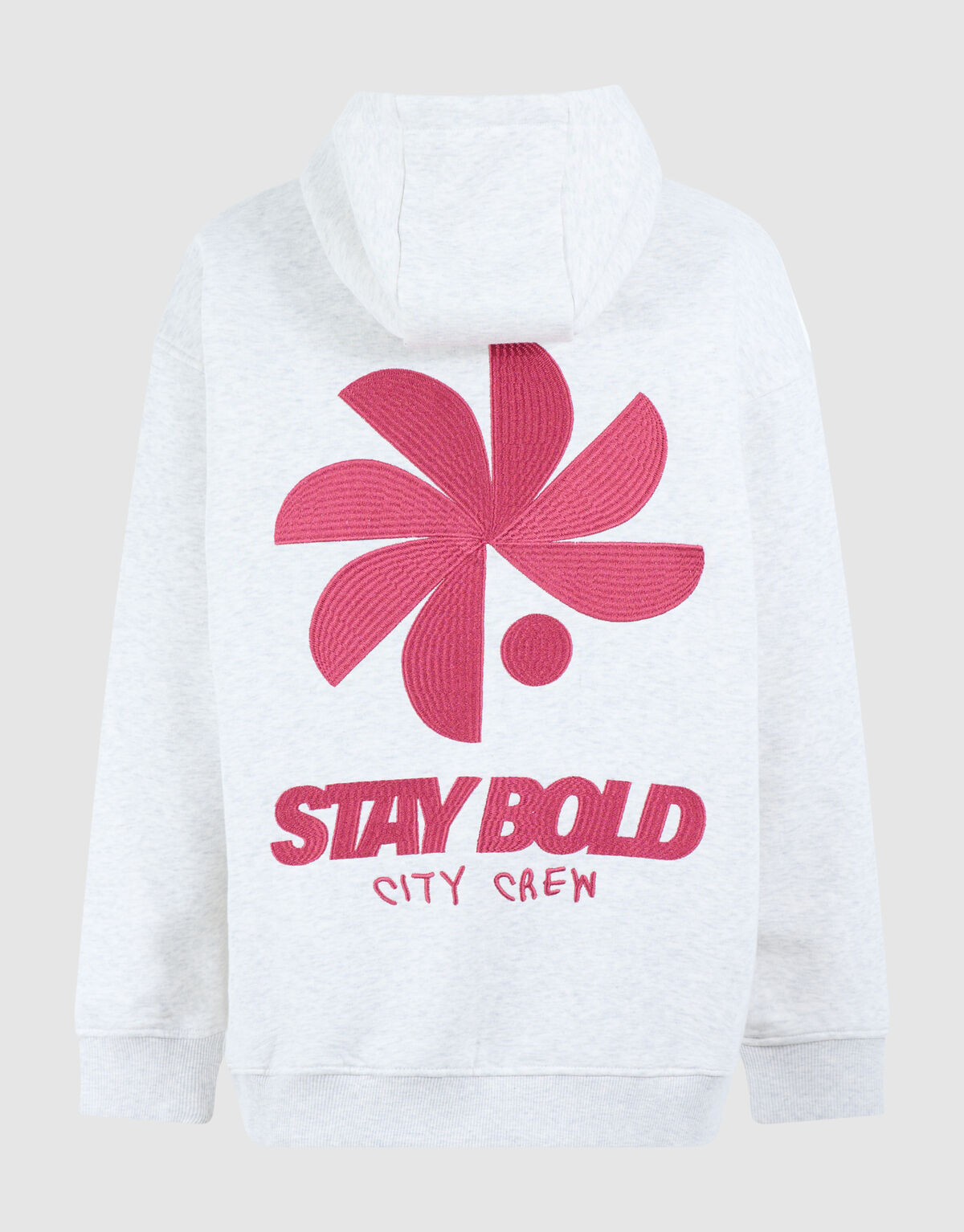 Oversized Fit Bold Artwork Hoodie Lichtgrijs SHOEBY BOYS