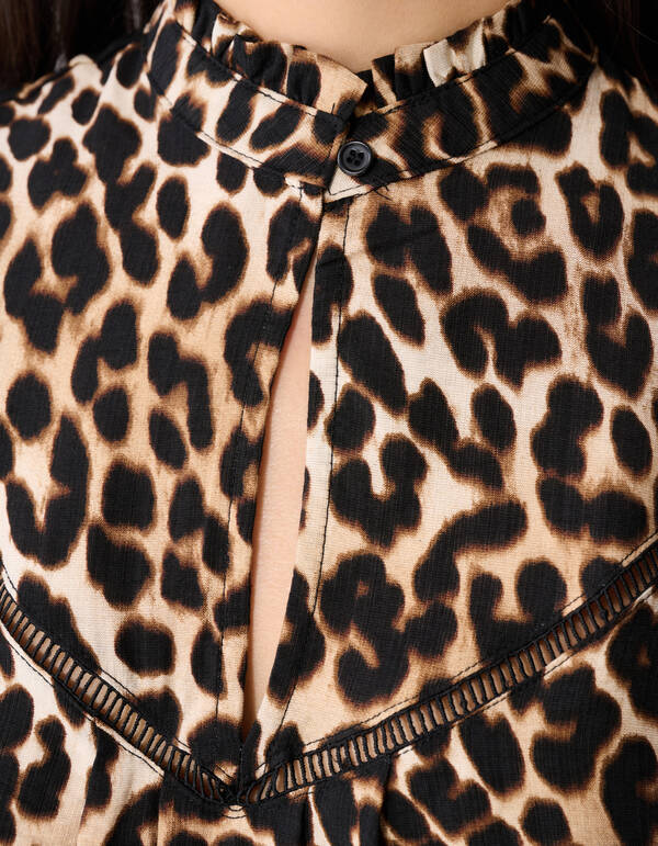 Leopard R&uuml;schenoberteil Braun SHOEBY WOMEN