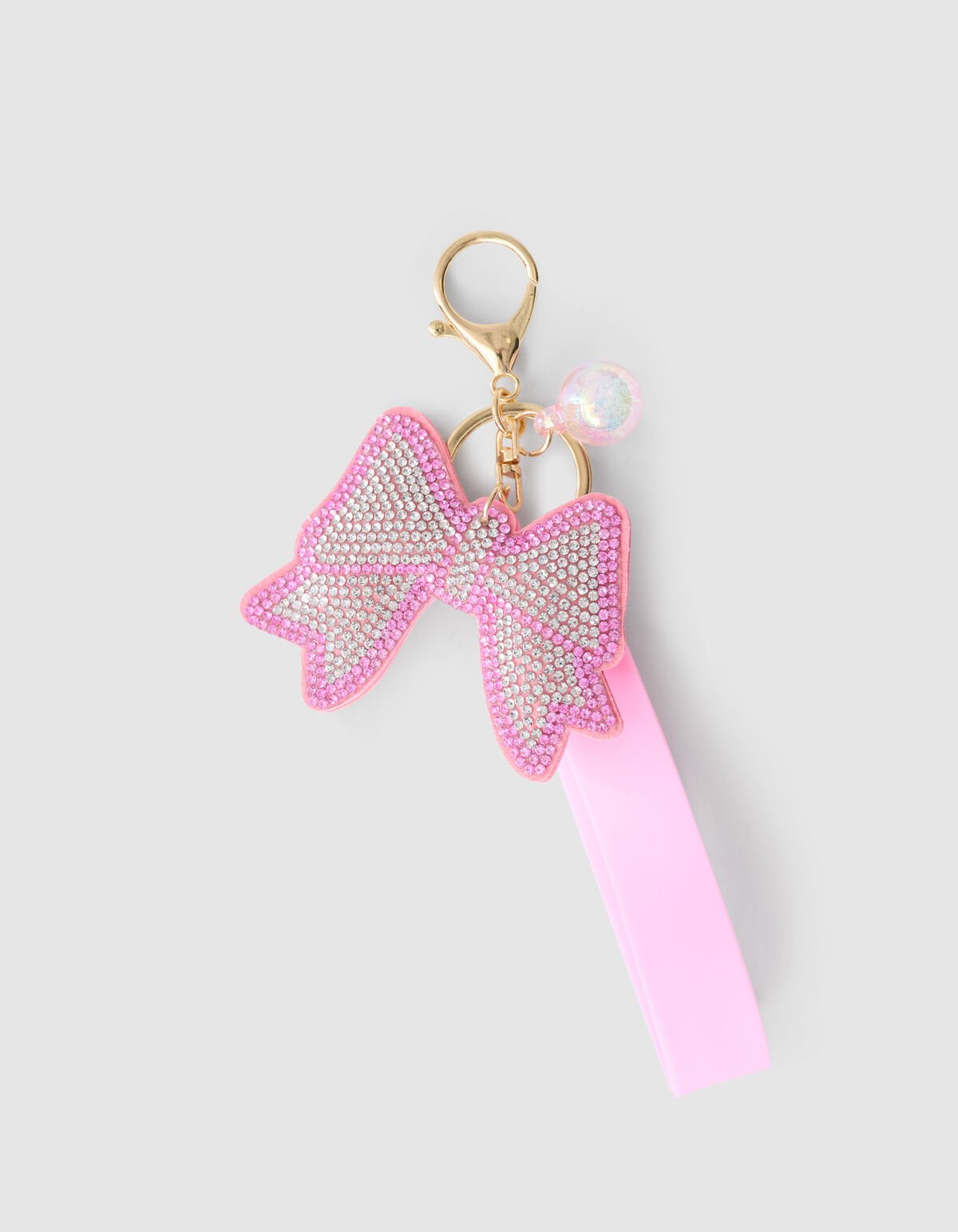 Strass-Schleifen-Schlüsselanhänger, rosa ACCESSOIRES SHOEBY