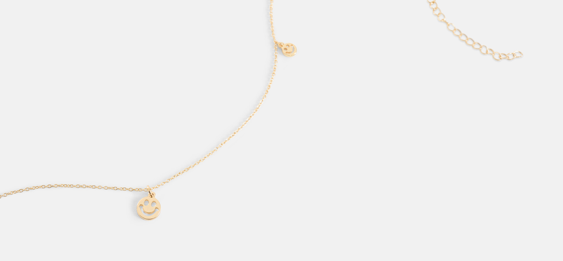 Smiley-Halskette Gold SHOEBY ACCESSOIRES
