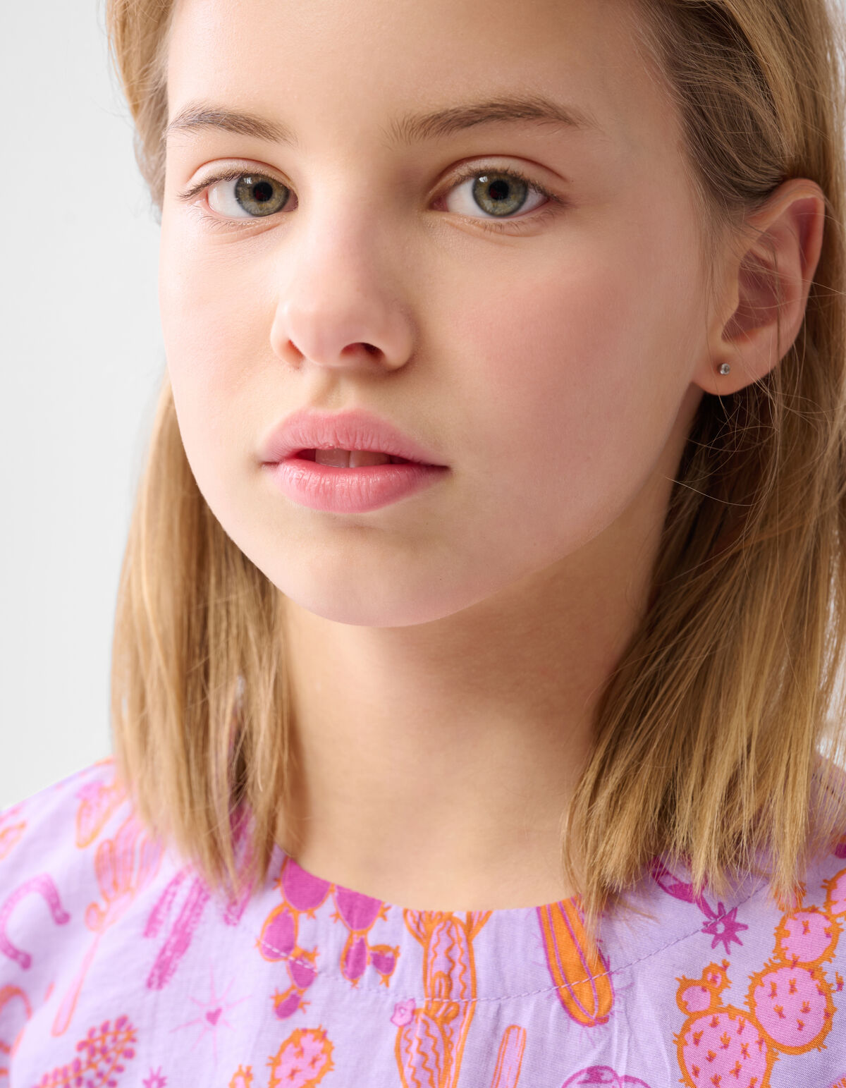 Bedrucktes Puff-Top Hellviolett SHOEBY GIRLS