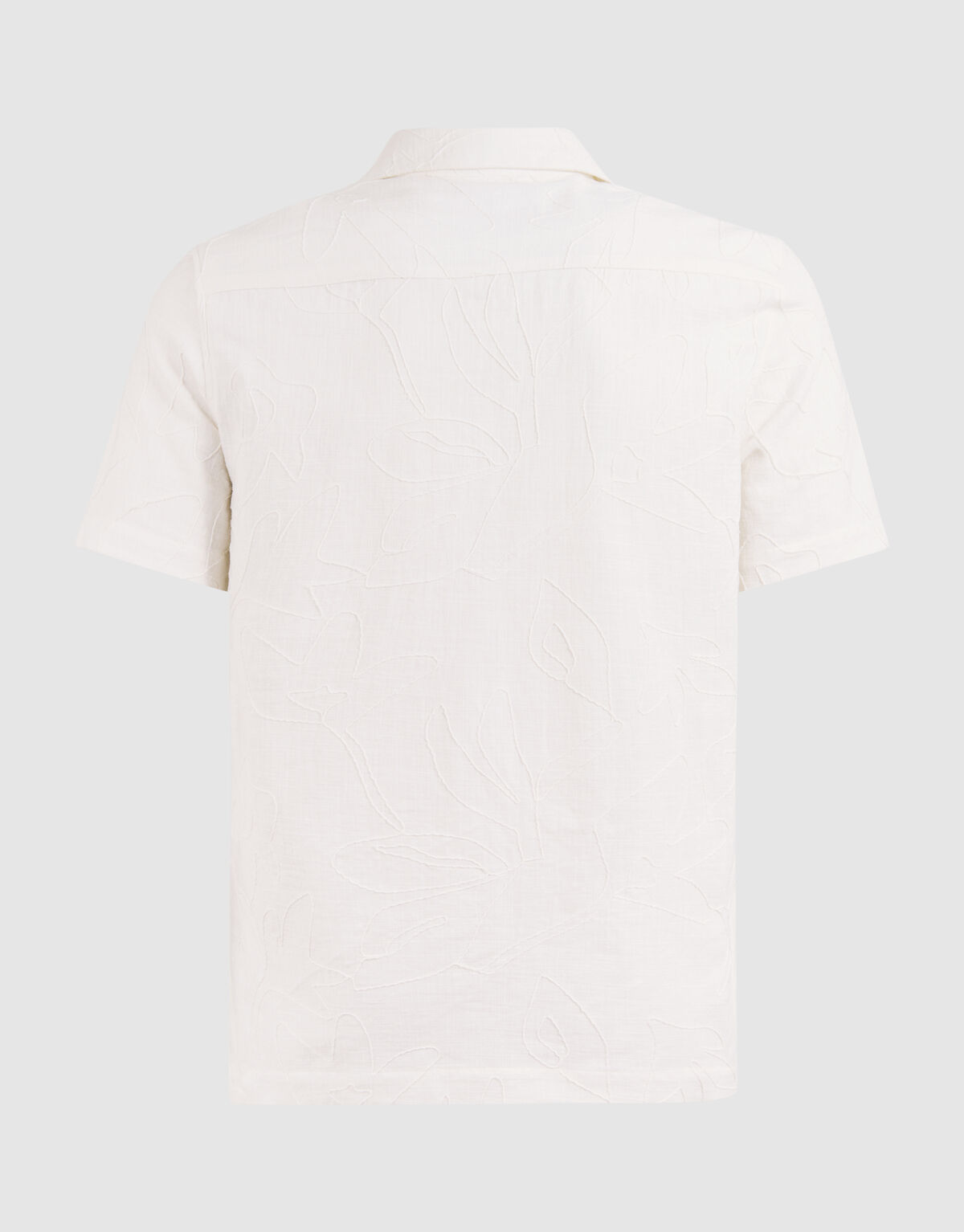 Blume Struktur Shirt Off White SHOEBY MEN