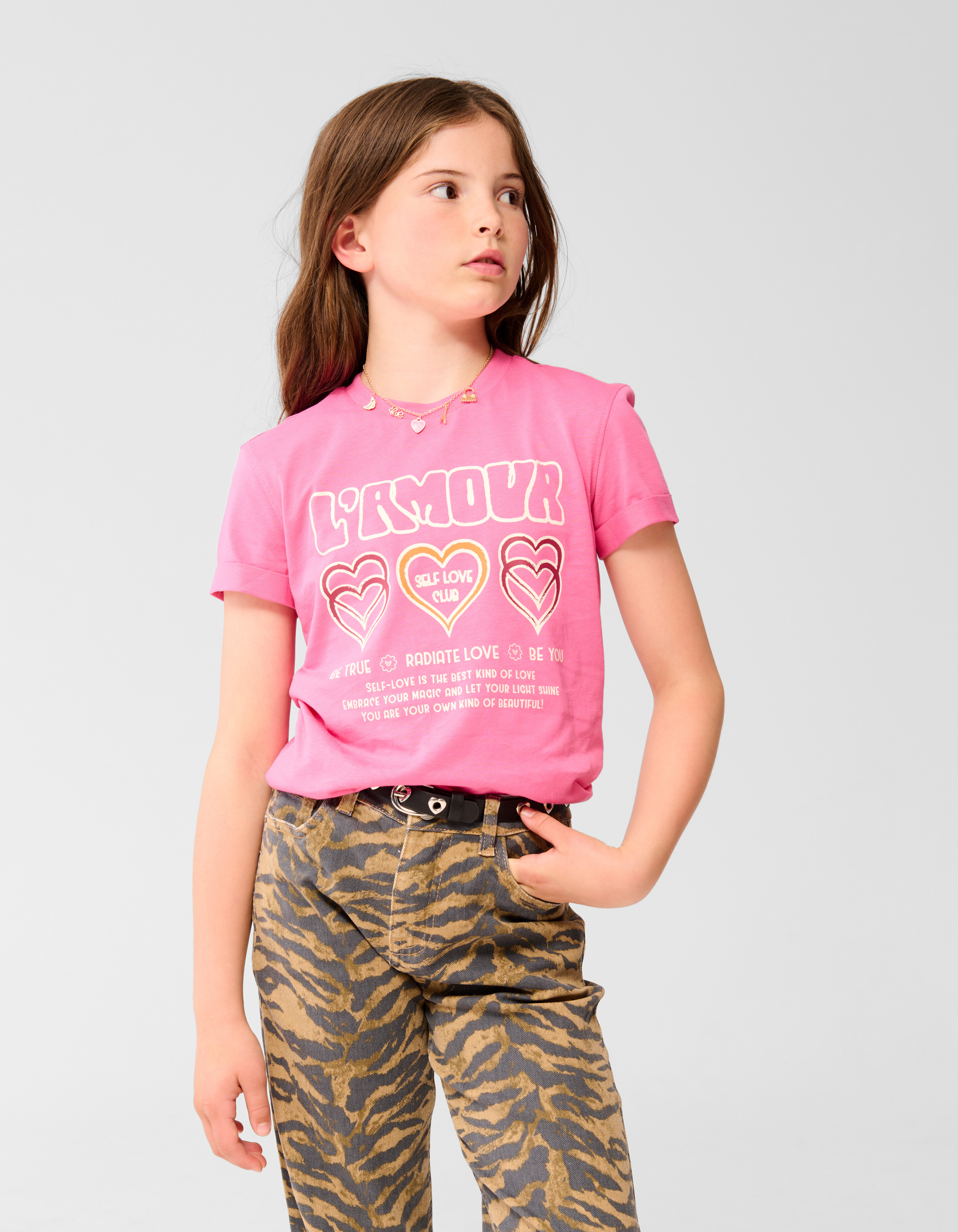 Selbstliebe Kunstwerk T-shirt Rosa SHOEBY GIRLS