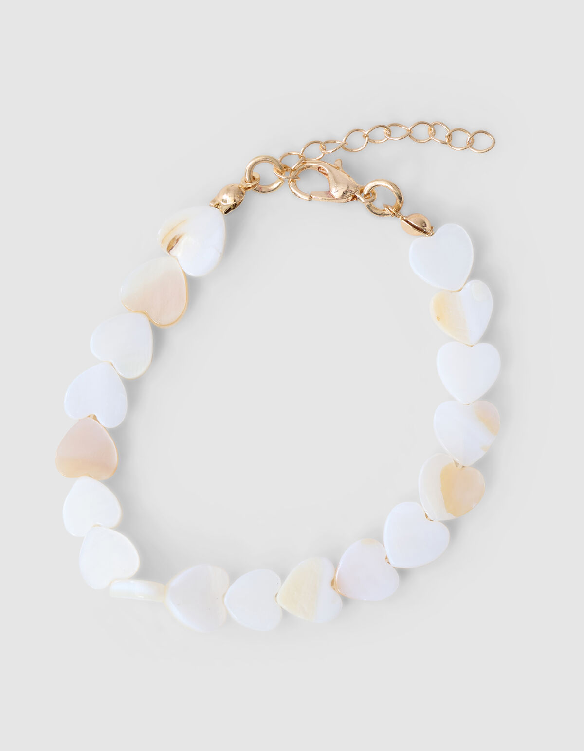 Perlen-Herz-Armband Weiß SHOEBY ACCESSOIRES