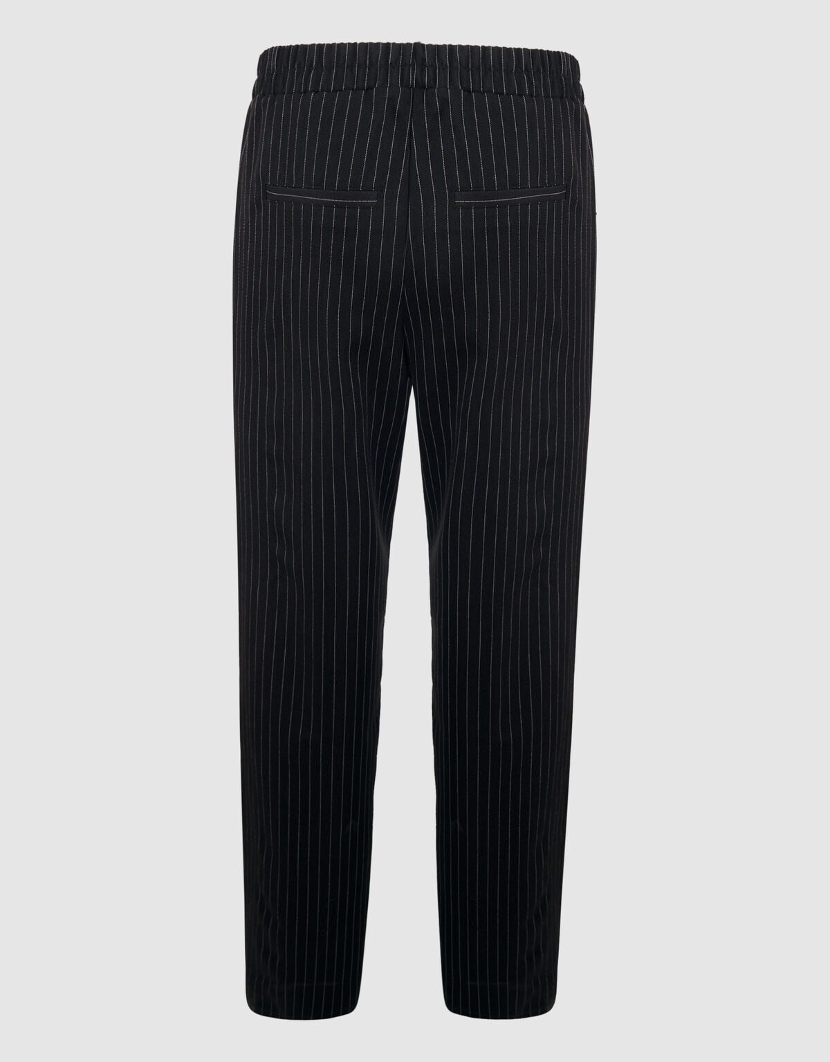 Nadelstreifenhose mit weitem Bein Schwarz SHOEBY WOMEN