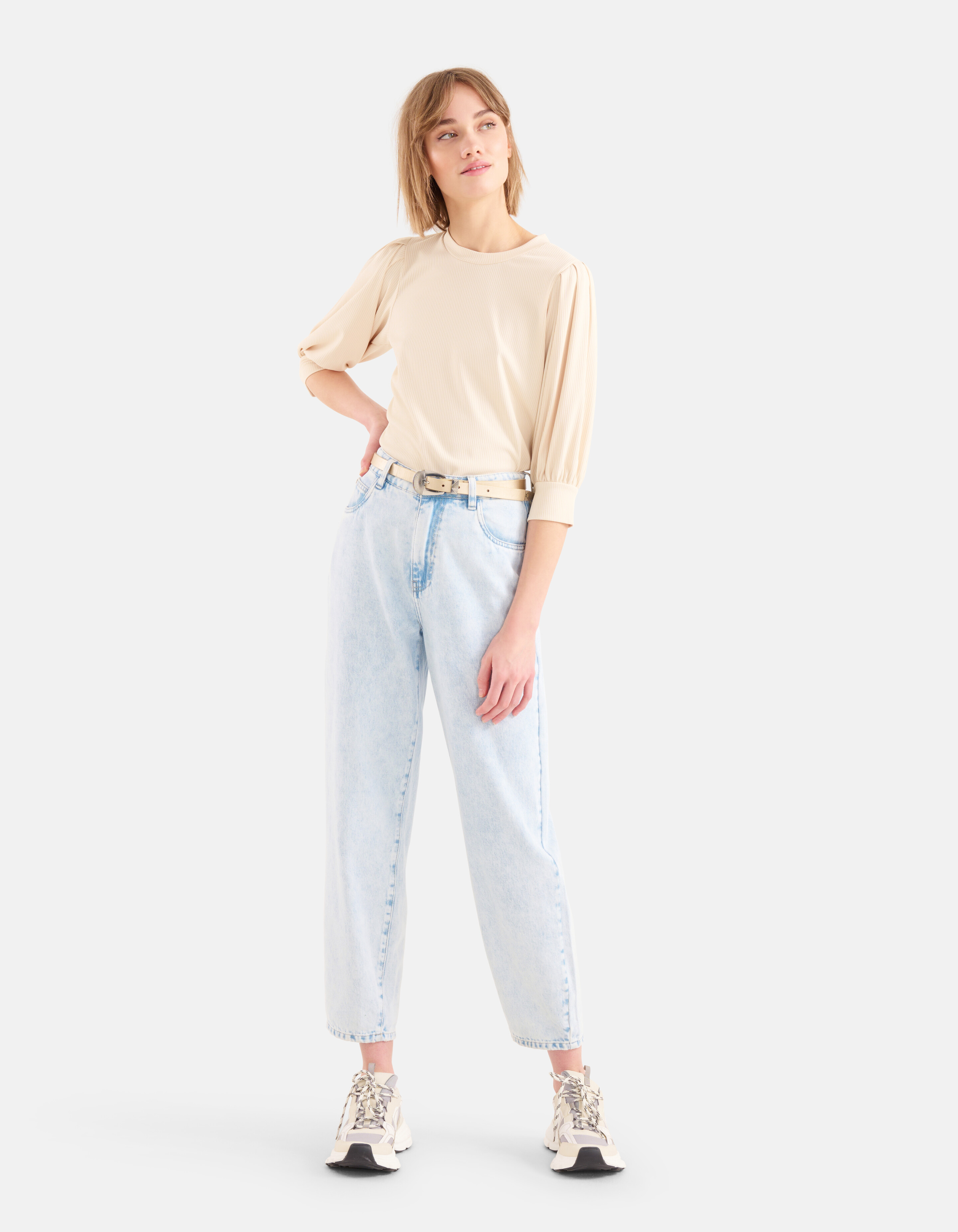 Rippenoberteil Beige SHOEBY WOMEN
