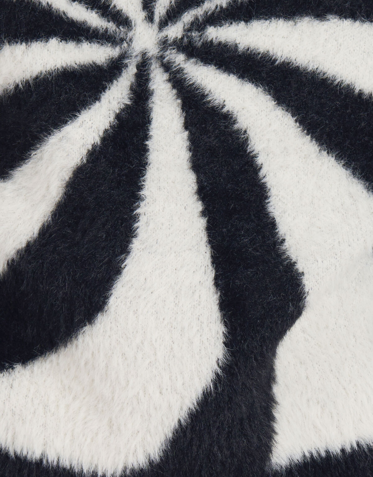 Bedruckter weicher Pullover Schwarz/Weiß SHOEBY GIRLS