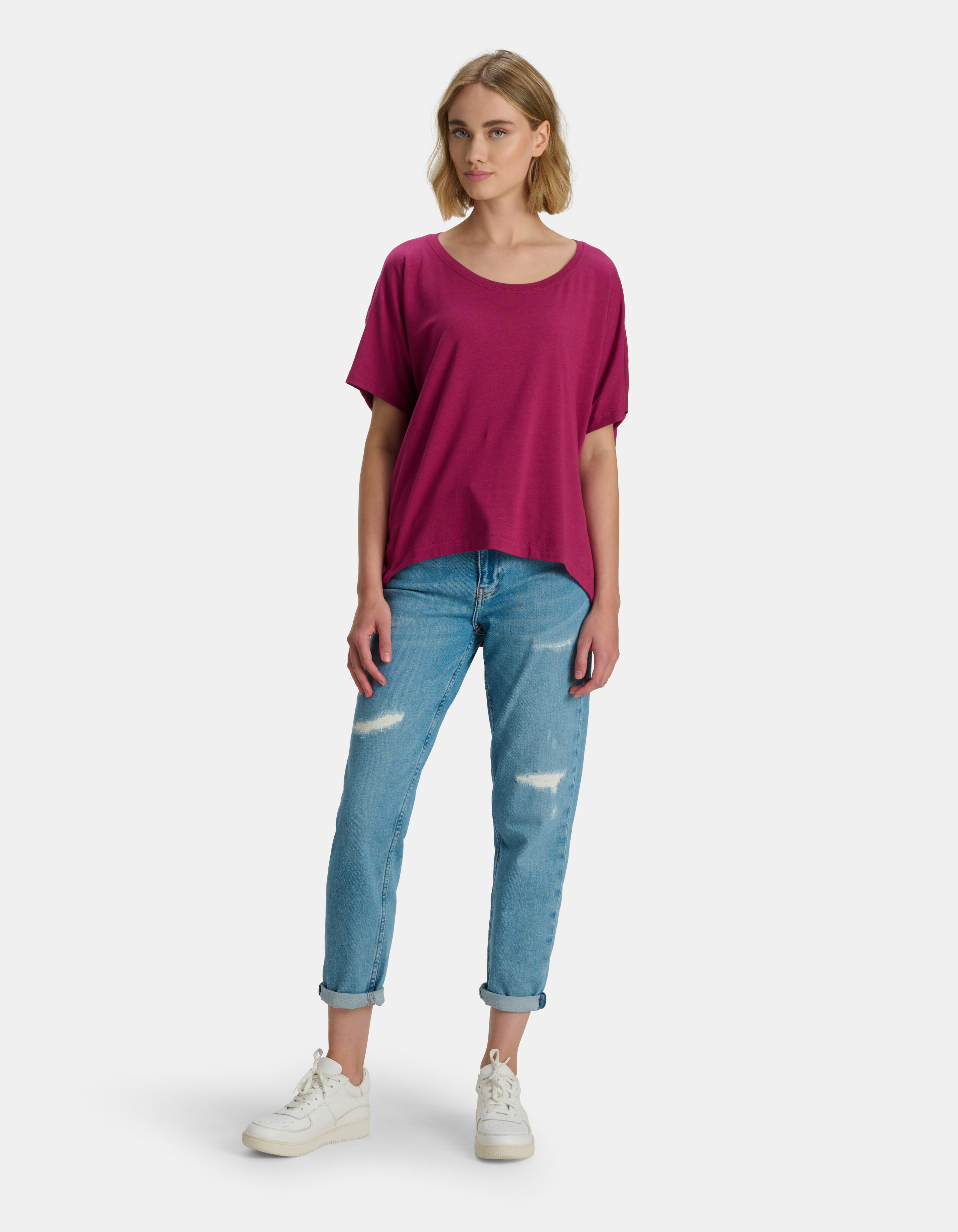 T-Shirt aus Baumwolle Violett SHOEBY WOMEN