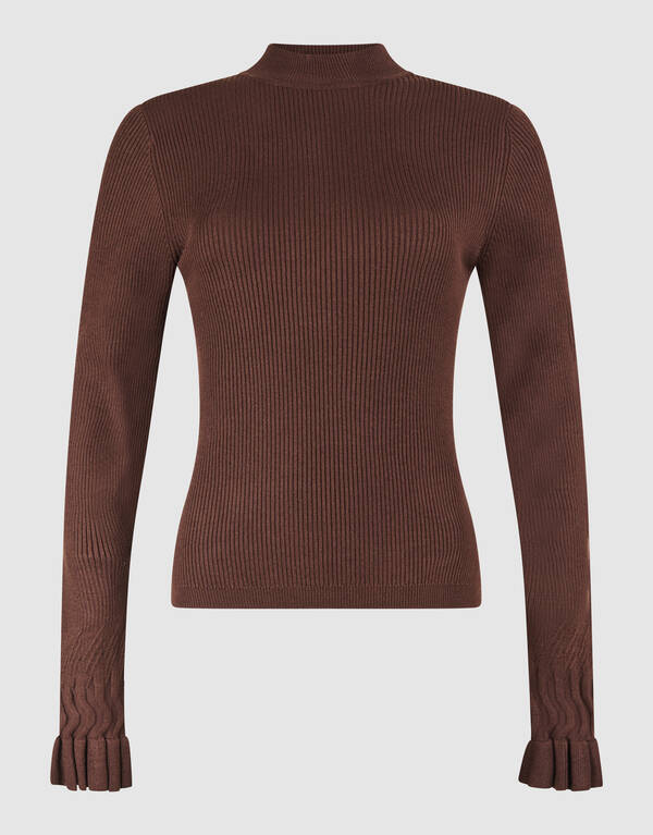 Frill Top Dunkelbraun SHOEBY WOMEN