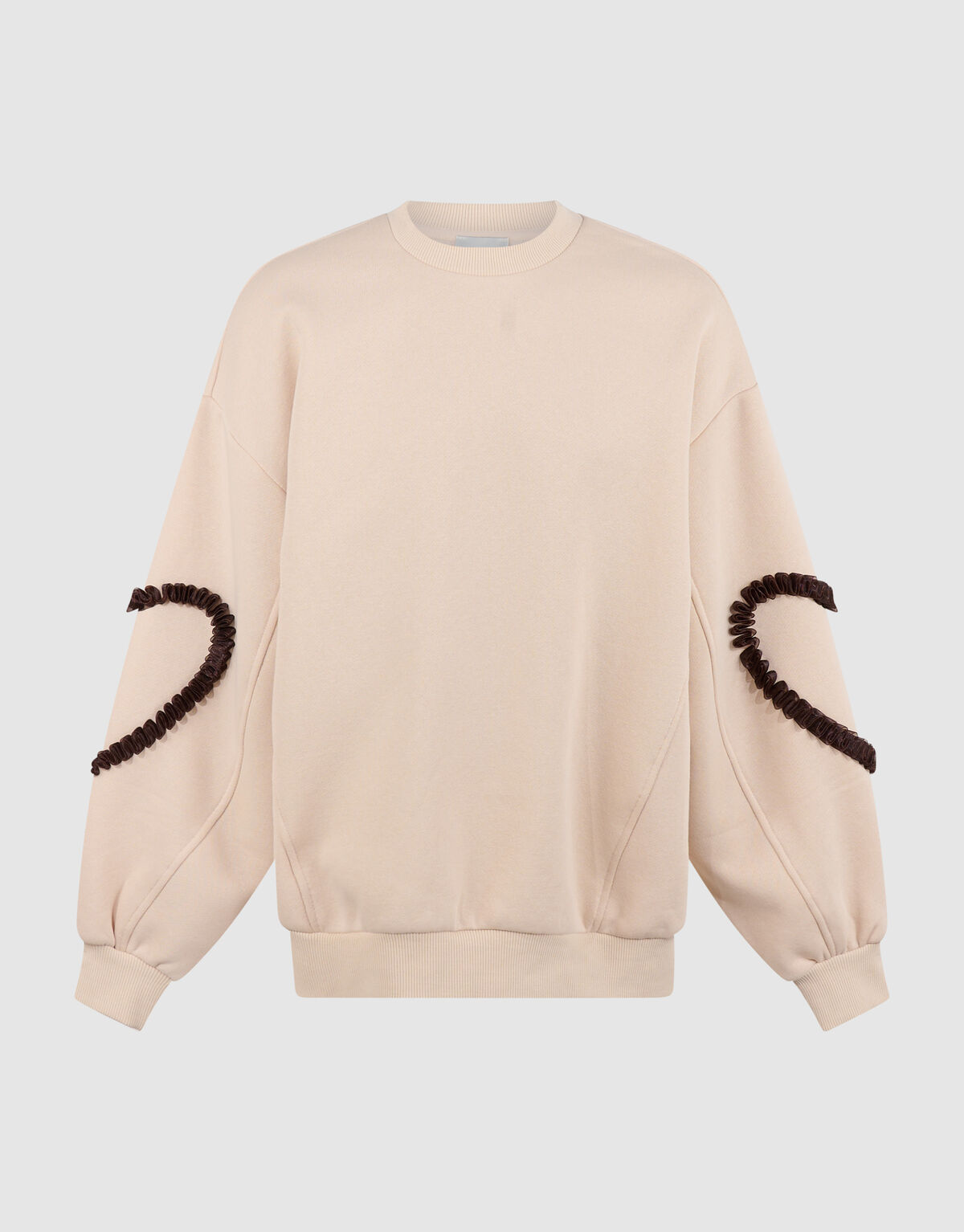 Balloon Fit Heart Pullover Gebrochenem Wei&szlig; SHOEBY GIRLS