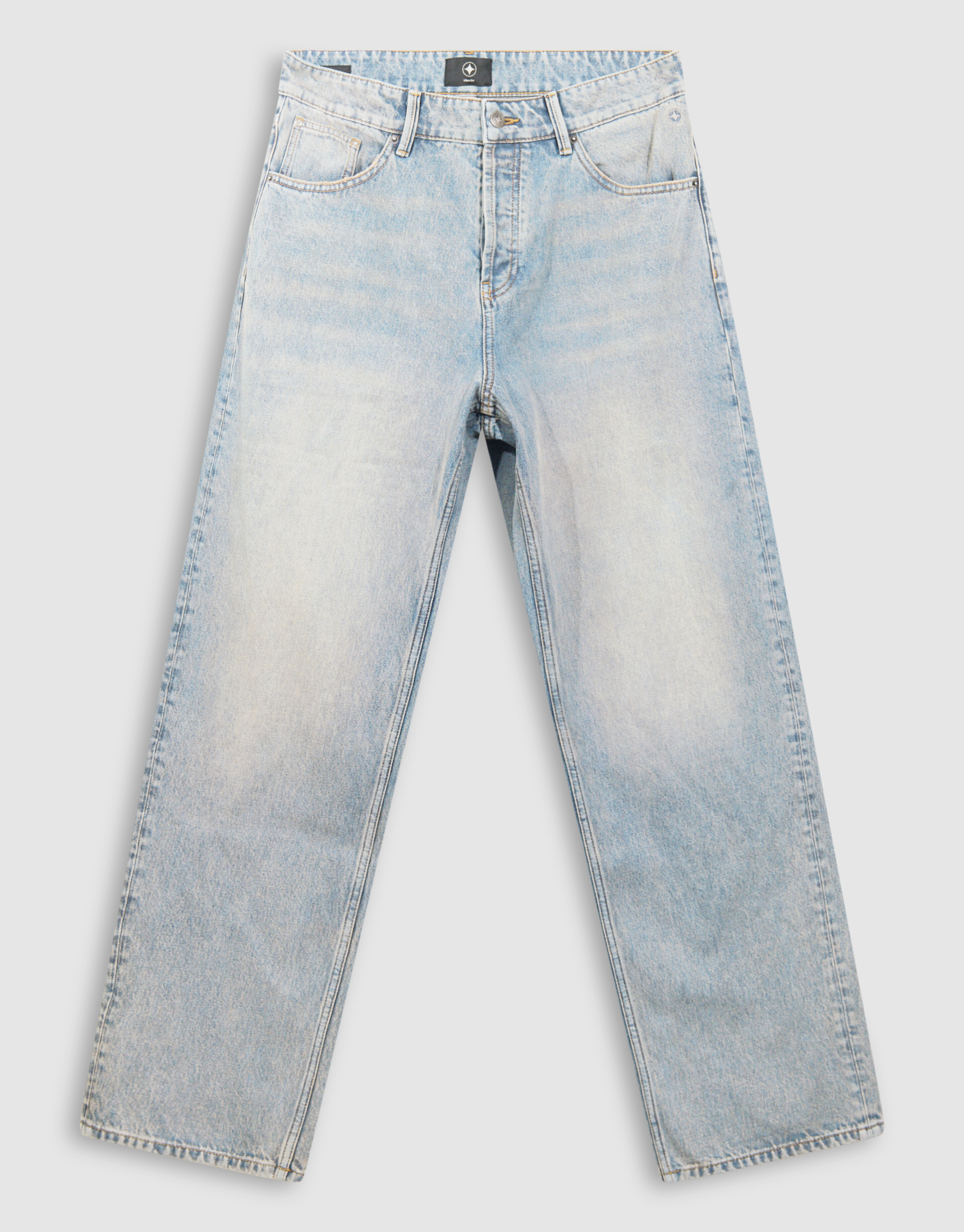 Baggy Fit Jeans Waschblau/Grau L32 SHOEBY MEN