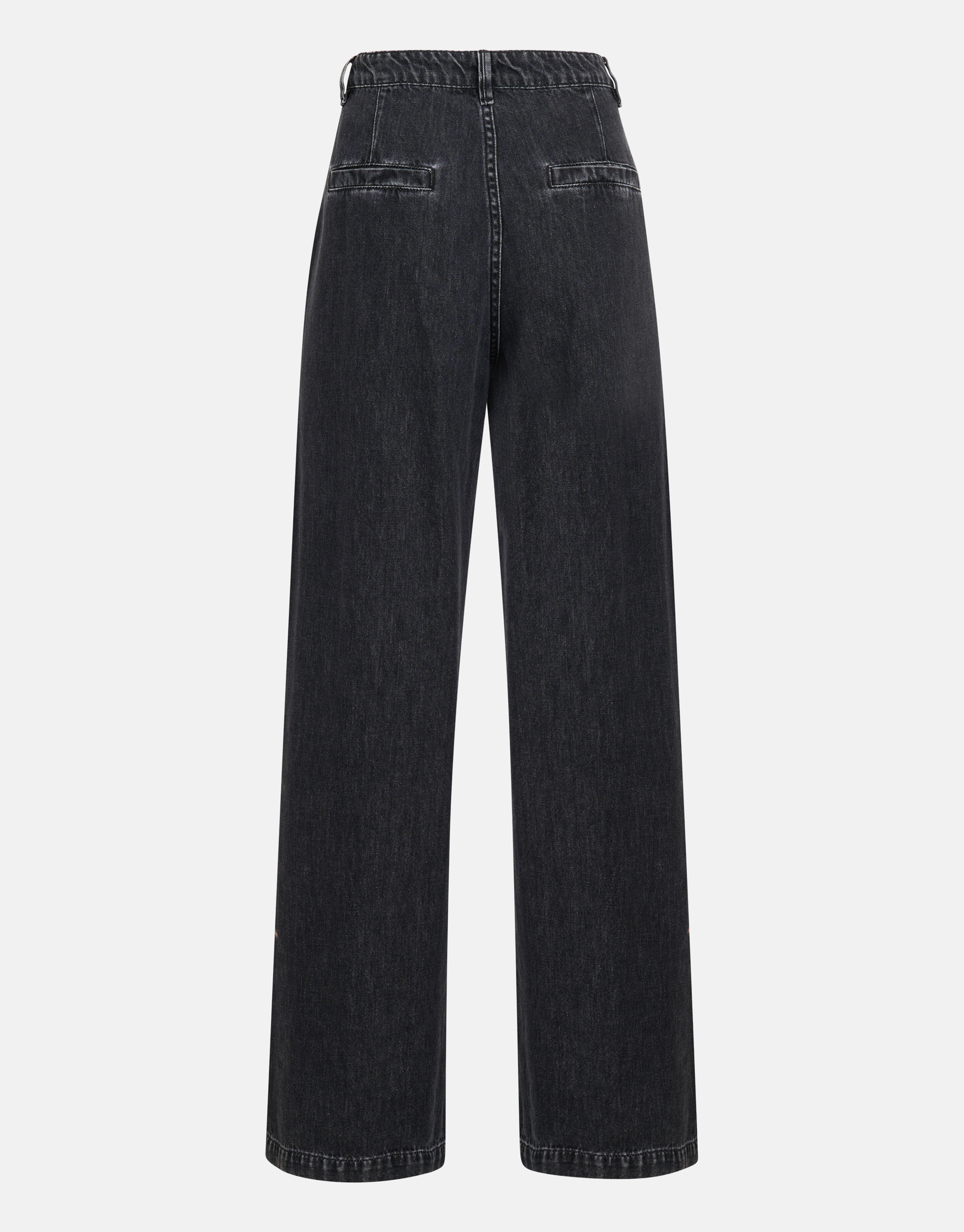 Strass Jeans mit weitem Bein Dunkelgrau L32 von Mi SHOEBY WOMEN