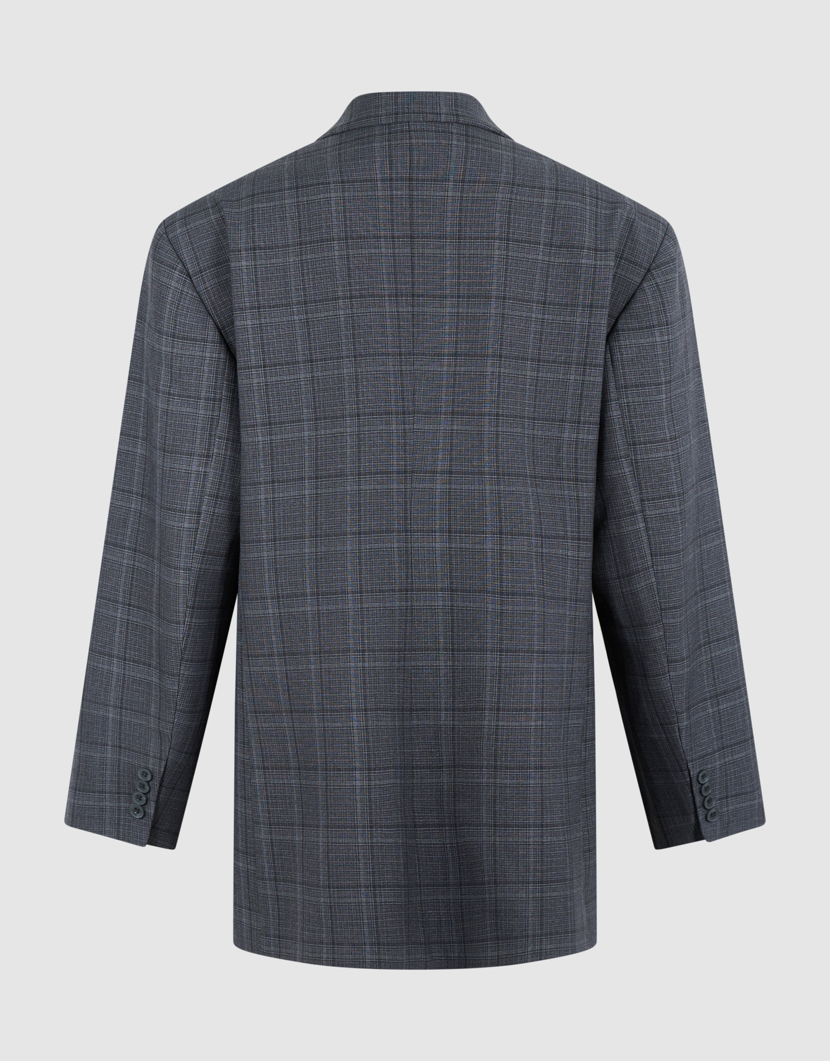 Kariertes Blazer-Kleid Dunkelgrau SHOEBY WOMEN
