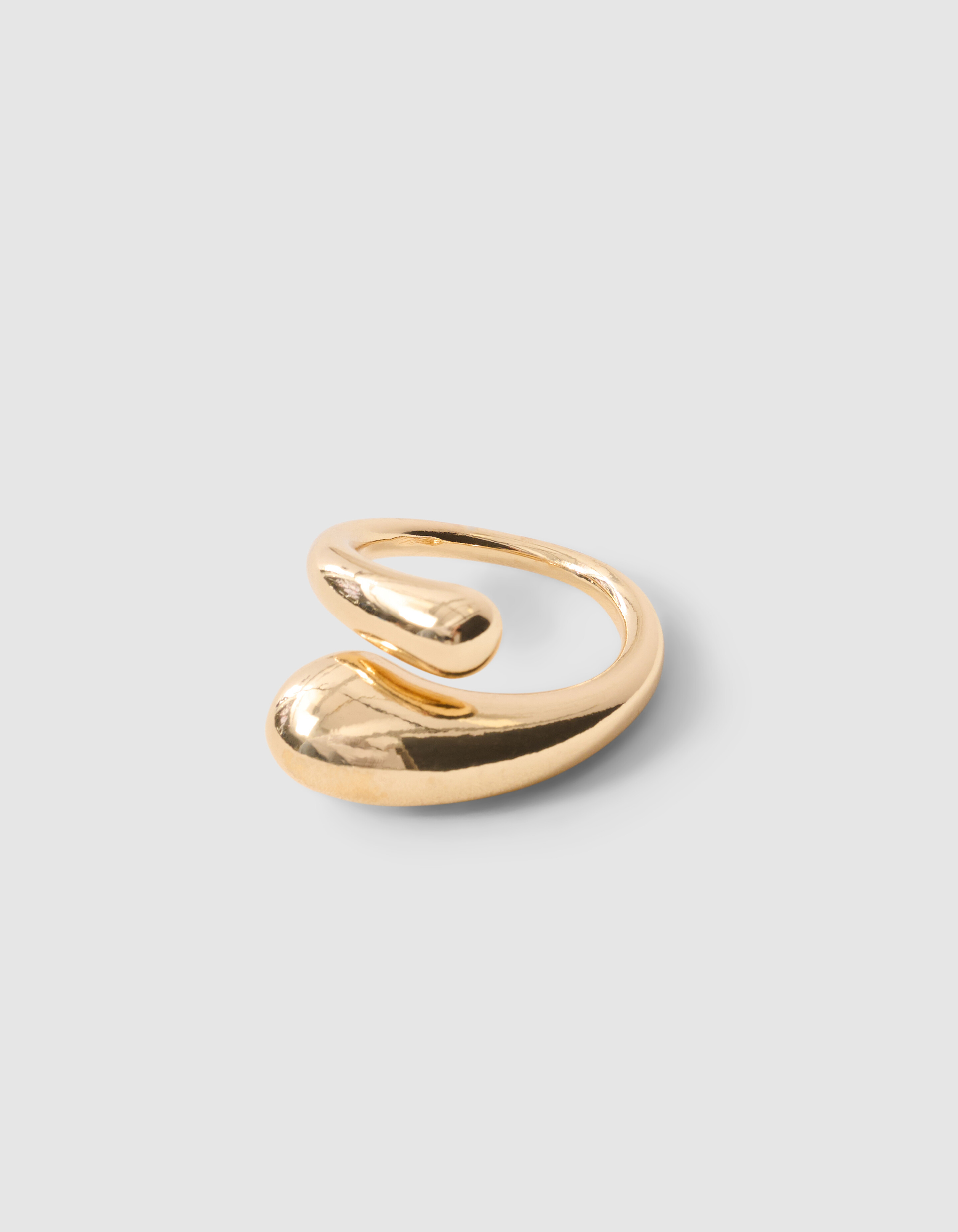 Doppeltropfenring Gold SHOEBY ACCESSOIRES