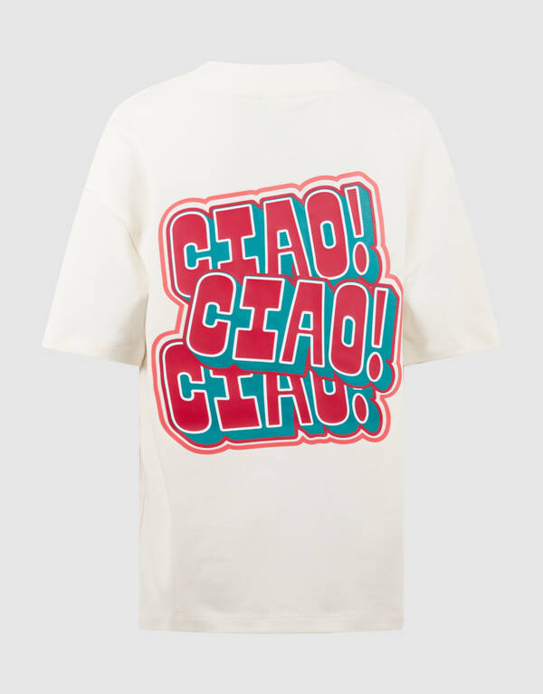 Ciao Artwork T-Shirt Gebrochen Wei&szlig; SHOEBY BOYS