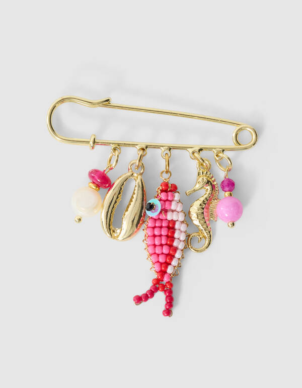 Pin Fisch Brosche Rosa SHOEBY ACCESSOIRES