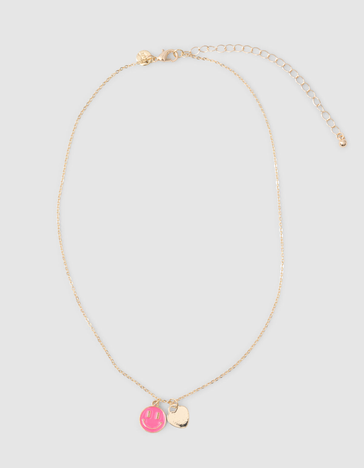 Smiley-Charme-Halskette Gold SHOEBY ACCESSOIRES