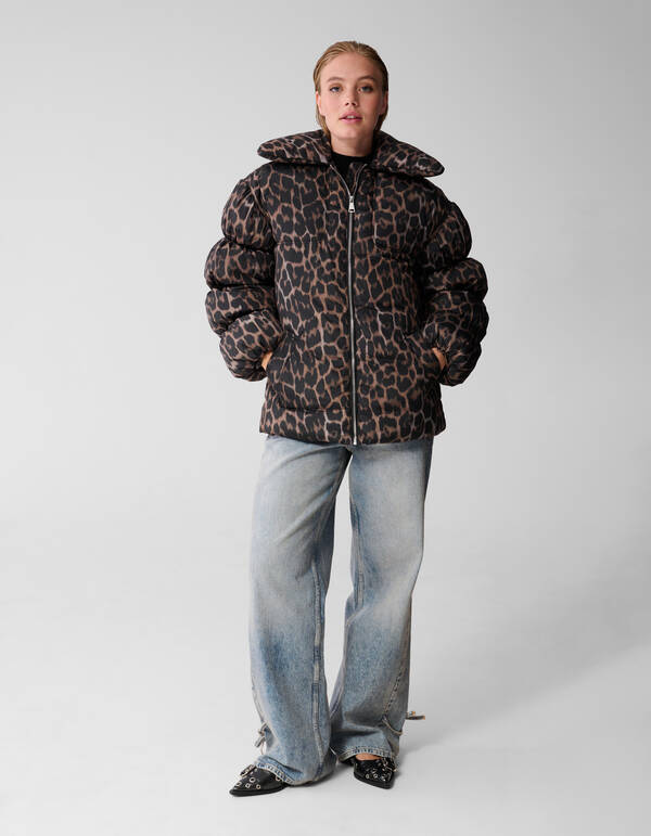 Leoparden-Steppjacke Braun SHOEBY WOMEN